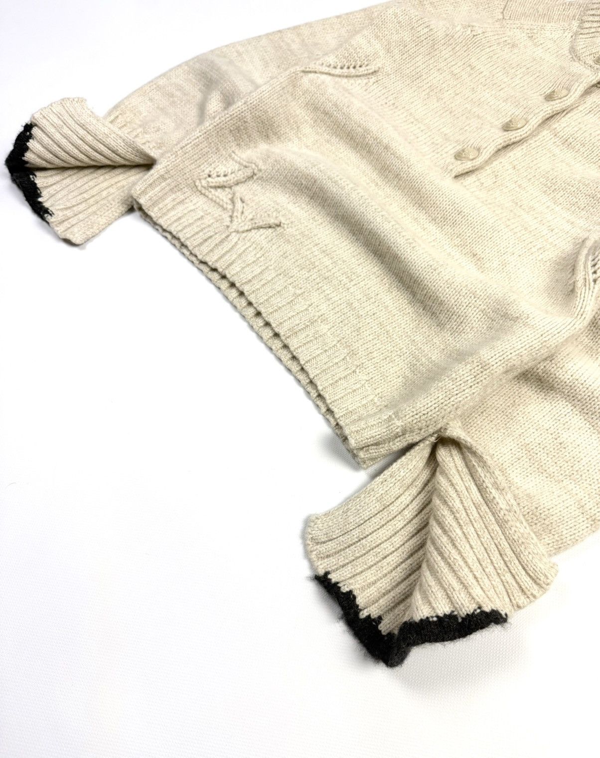 Zadig & Voltaire Zadig & Voltaire Beige Wool Cashmere Knit Sweater Jumper XS Size XS / US 0-2 / IT 36-38 - 6 Thumbnail