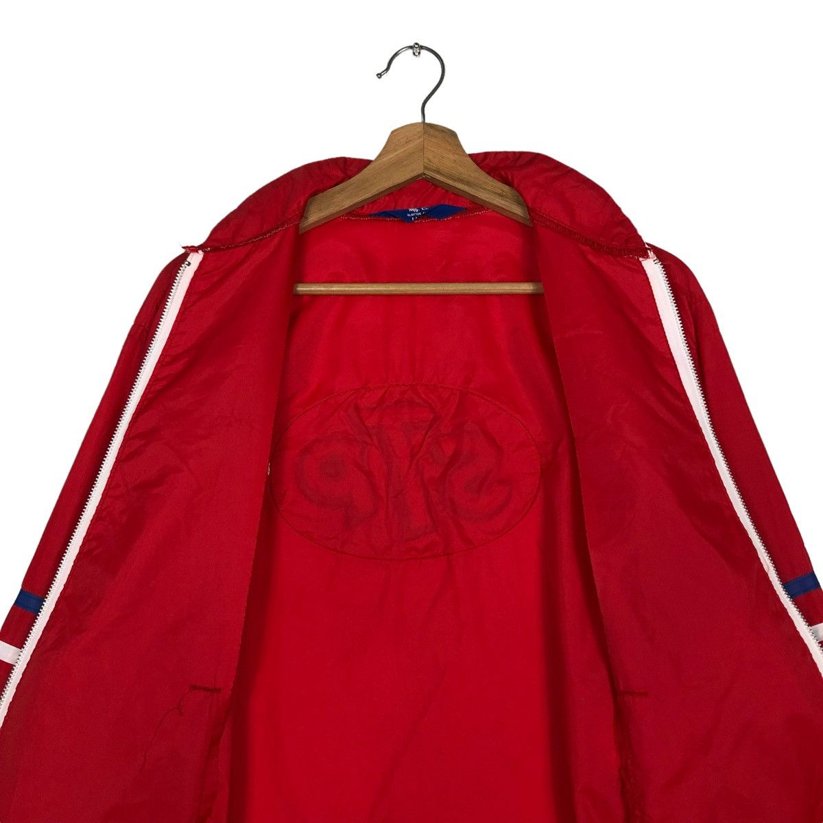 Kadoya 🔥VINTAGE ZIPPER BIKER JACKET LIGHT STP BIG LOGO Size US L / EU 52-54 / 3 - 14 Thumbnail