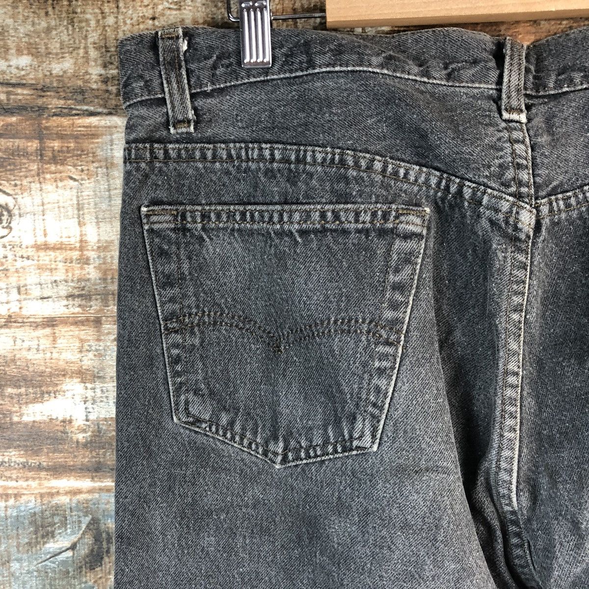 Levi's Levis 501 vintage Grey ripped Distressed Denim Pants #A2604 Size US 36 / EU 52 - 17 Thumbnail