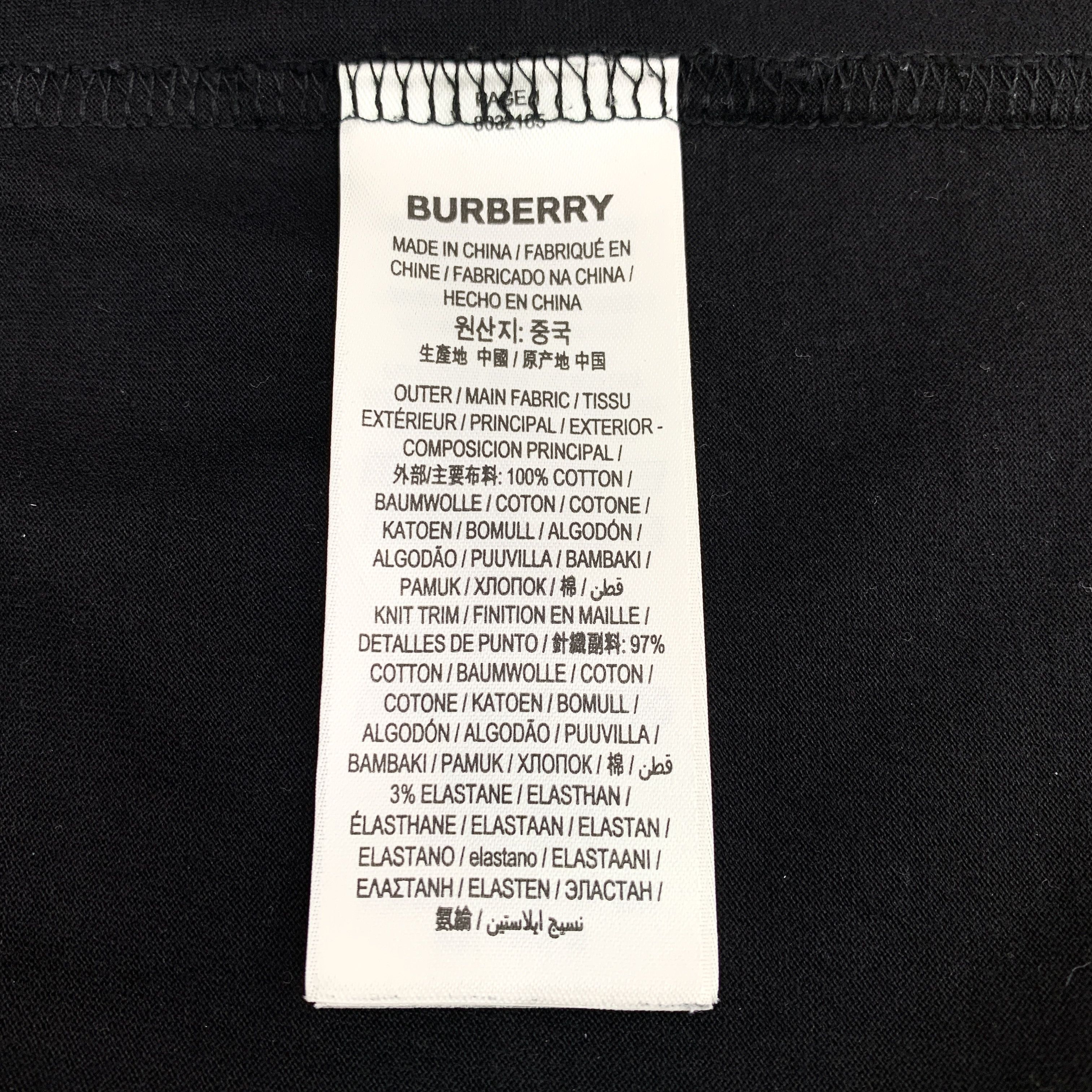Burberry Burberry TB Logo Black Cotton Tee (Size XS) Size US XS / EU 42 / 0 - 3 Thumbnail