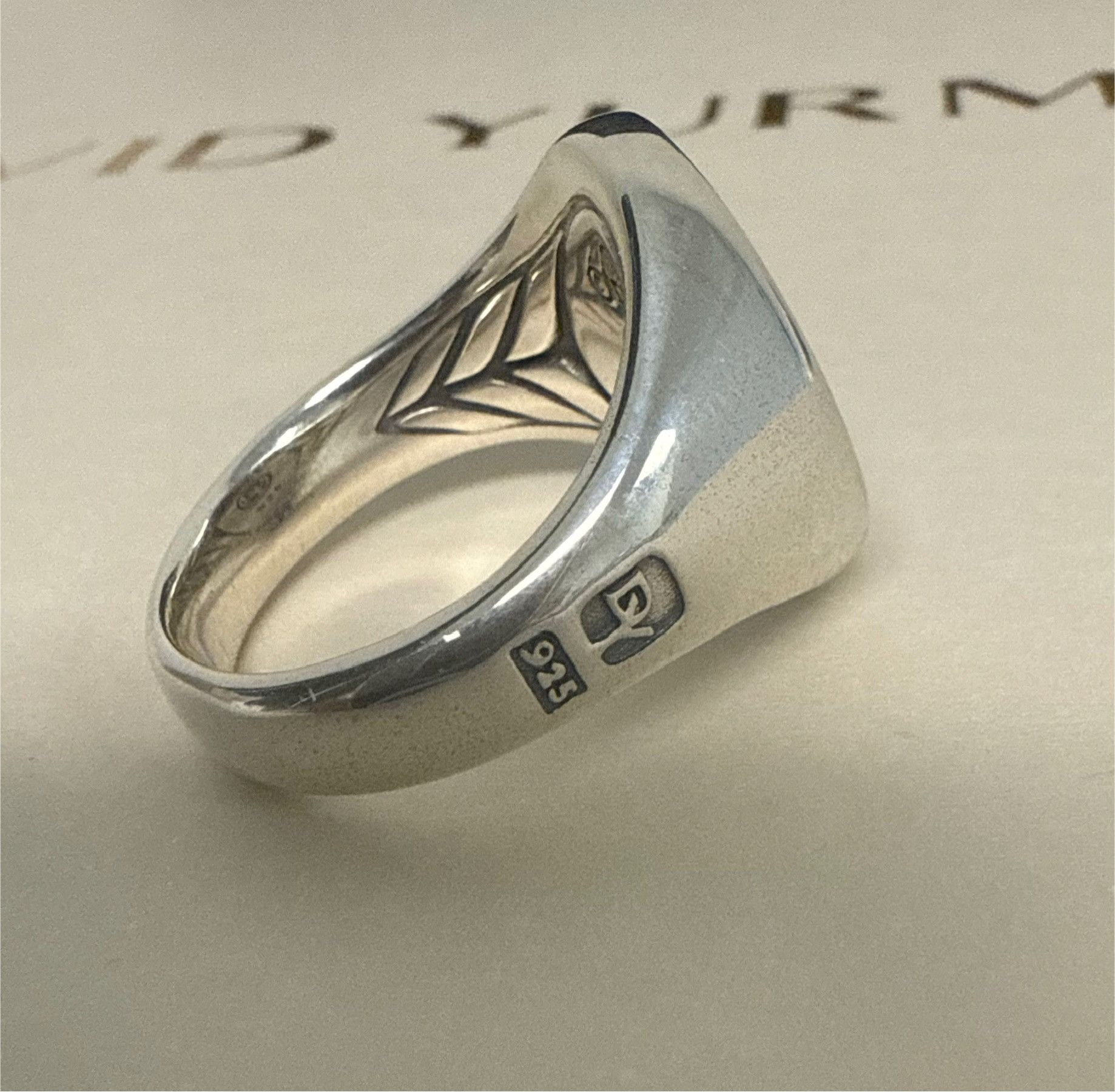 David Yurman David Yurman Signet Wolf Ring Sterling Silver 925 Size ONE SIZE - 2 Thumbnail