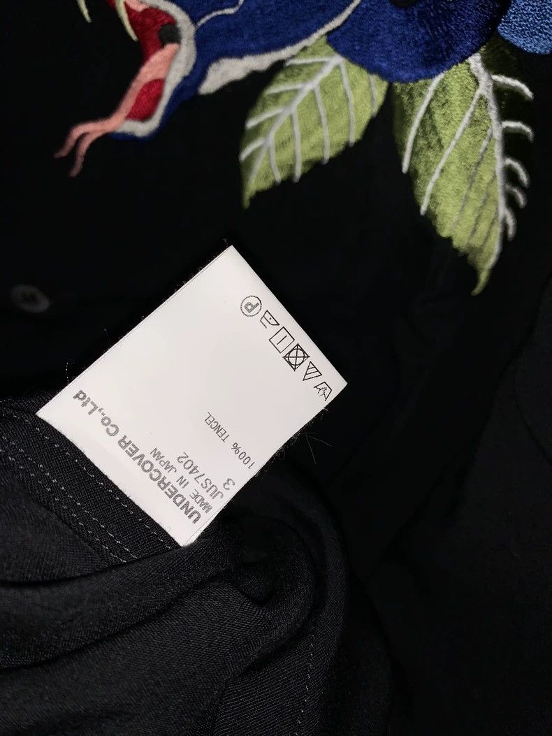 Undercover undercover Rose Snake Embroidered Short Sleeve Shirt 2502-N Size US L / EU 52-54 / 3 - 5 Thumbnail