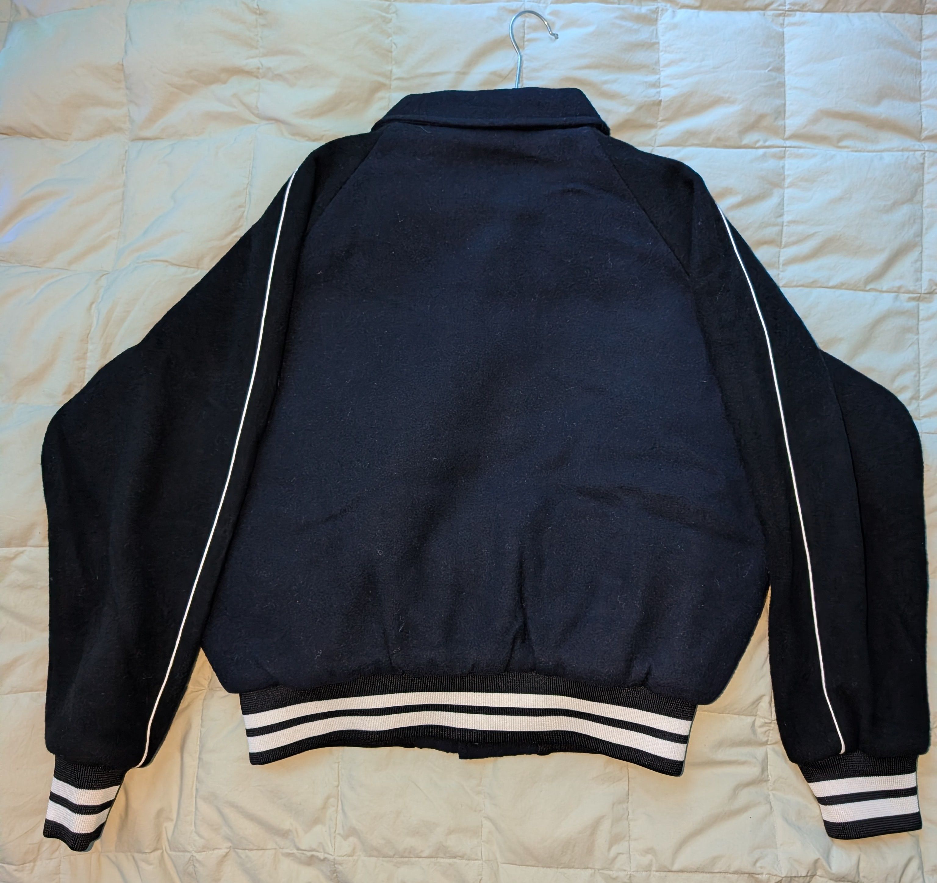 Darc Sport OUR WISH V2 DragonBall Z Shenron LETTERMAN JACKET NAVY/BLACK Size US S / EU 44-46 / 1 - 4 Thumbnail