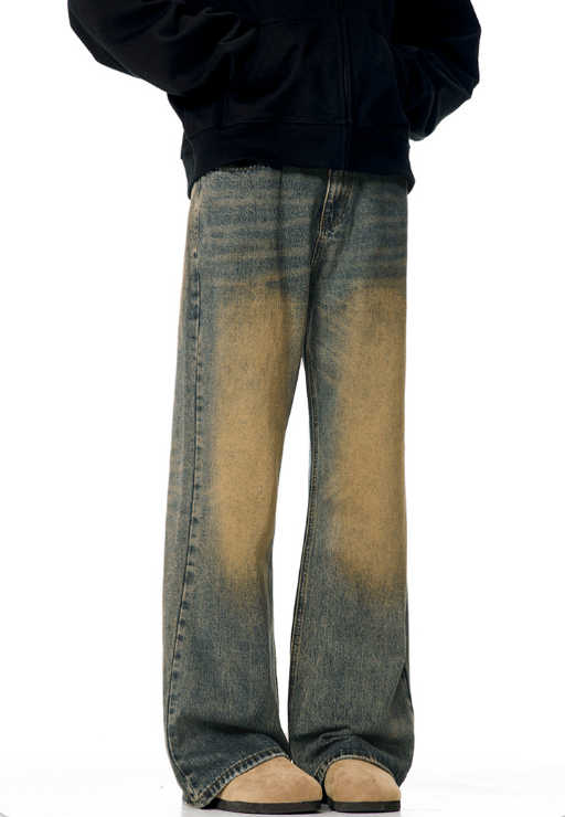 Japanese Brand American high street loose retro distressed wide-leg jeans Size US 32 / EU 48 - 4 Thumbnail