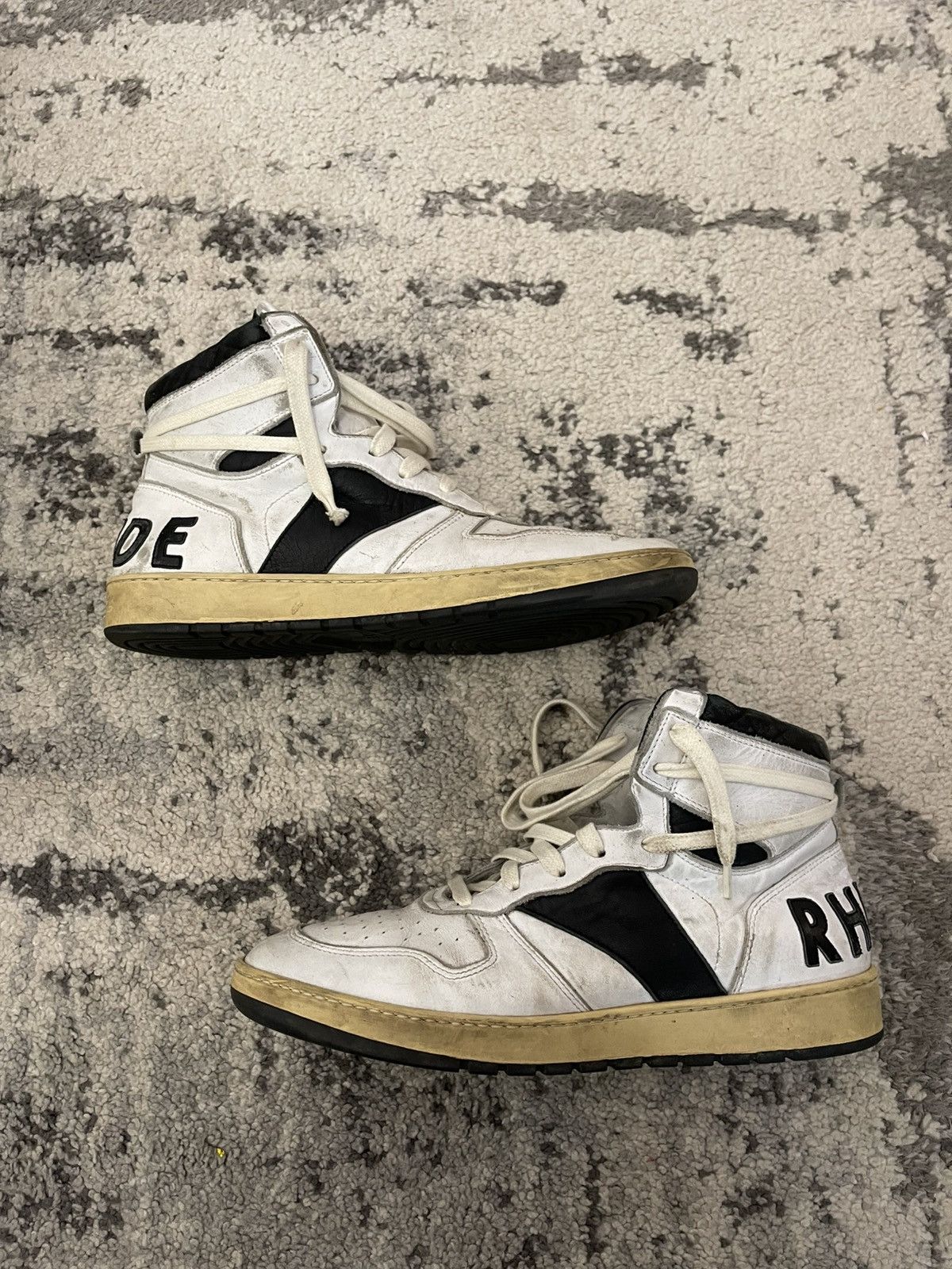 Rhude rhude rhecess hi top sneaker Size US 9 / EU 42 - 1 Thumbnail
