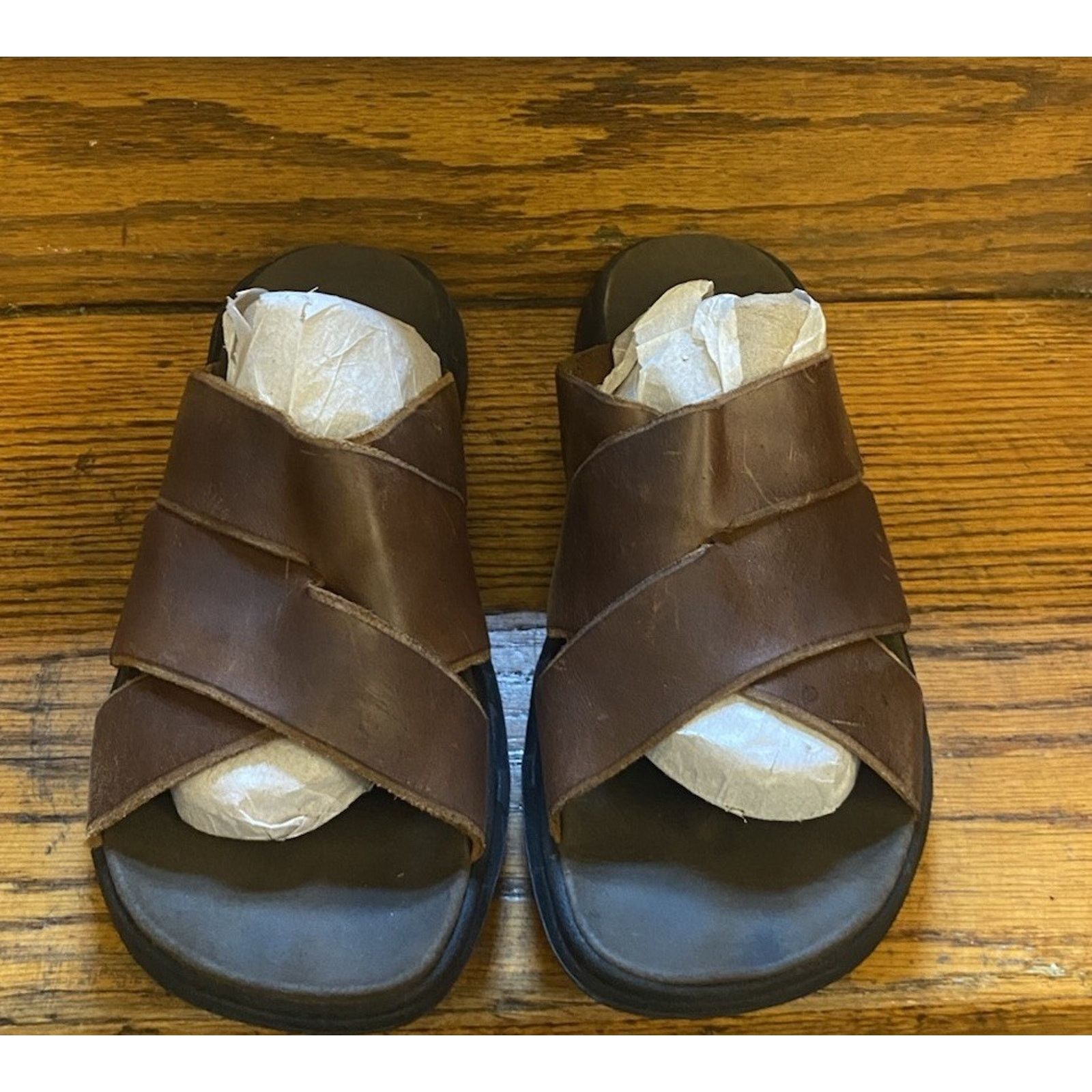 Clarks Clarks Merrimack Brown Soft Leather Sandals Men’s 10 Slip On Size US 10 / EU 43 - 2 Thumbnail