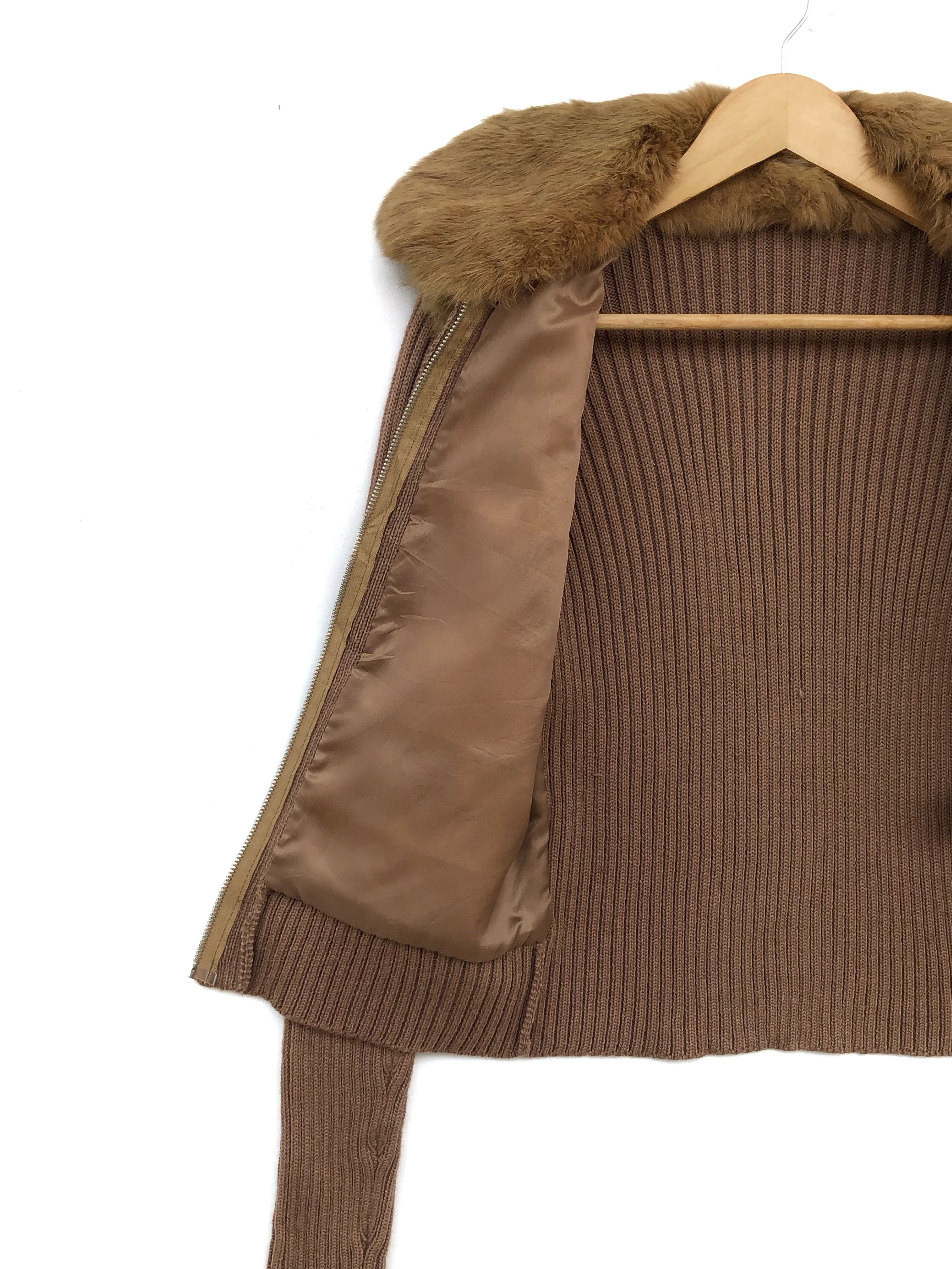 Japanese Brand AW2024 ALDRIDGE JAPAN RABBIT FUR BELLY KNIT JACKET Size S / US 4 / IT 40 - 7 Thumbnail