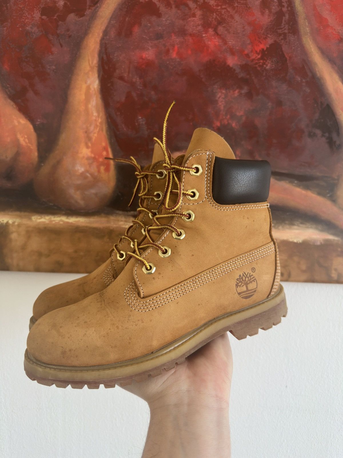 Timberland Timberland Nubuk Leather Boots Size 6W Size US 6 / IT 36 - 2 Thumbnail