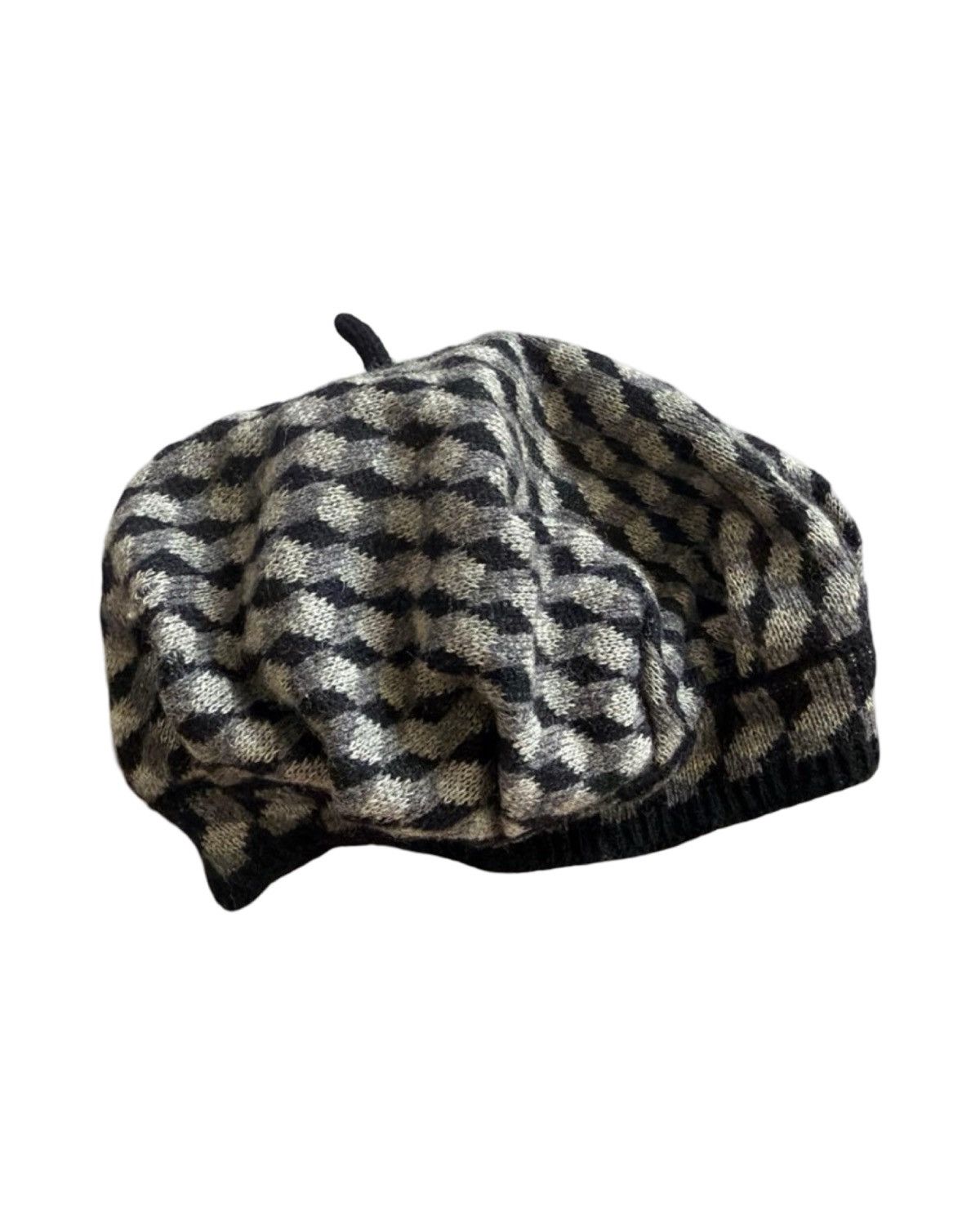 Vivienne Westwood Orb Embroidery Check Beret Size ONE SIZE - 1 Thumbnail