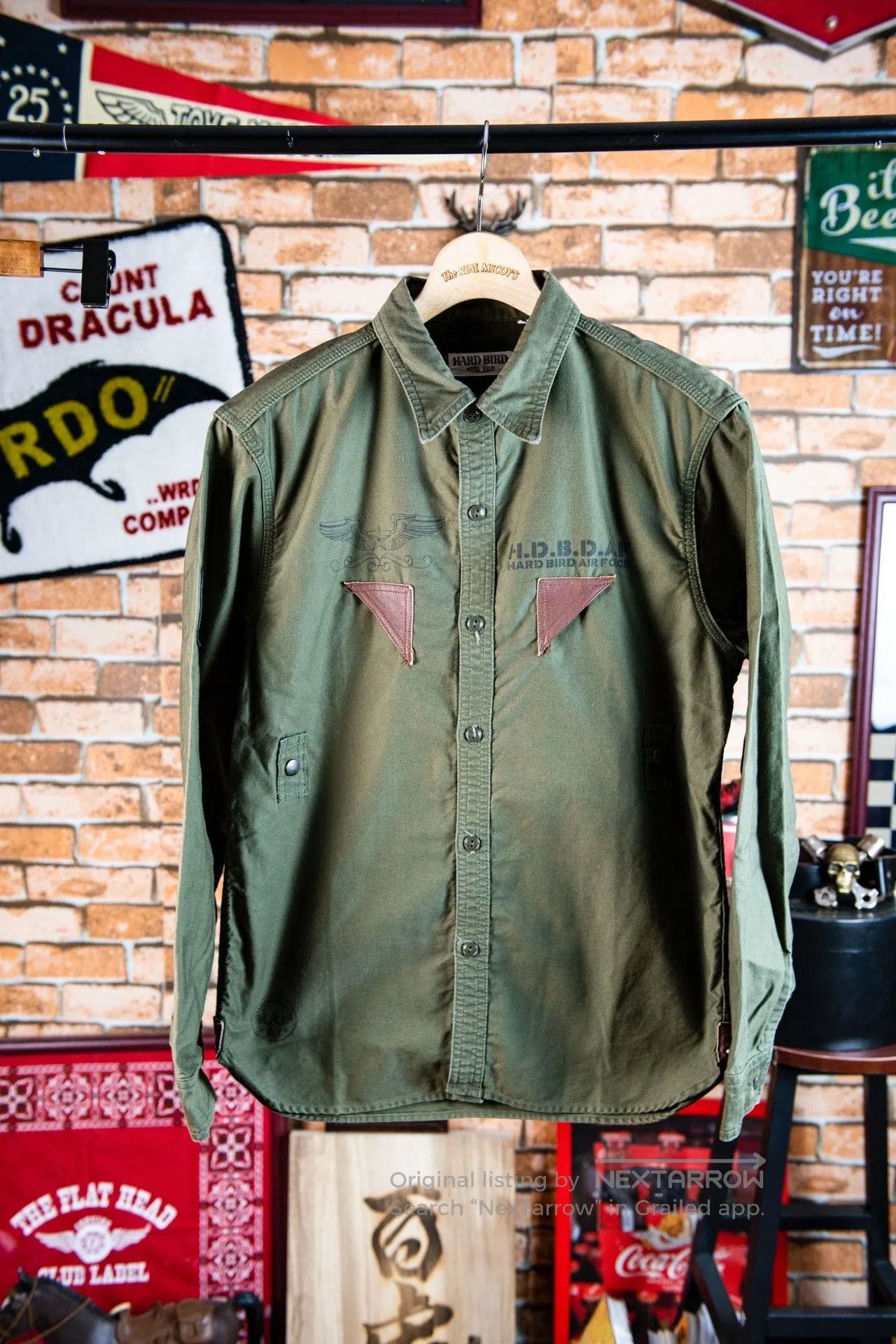The Flat Head THE FLAT HEAD Military Shirt. Size US XXS / EU 40 - 1 Thumbnail