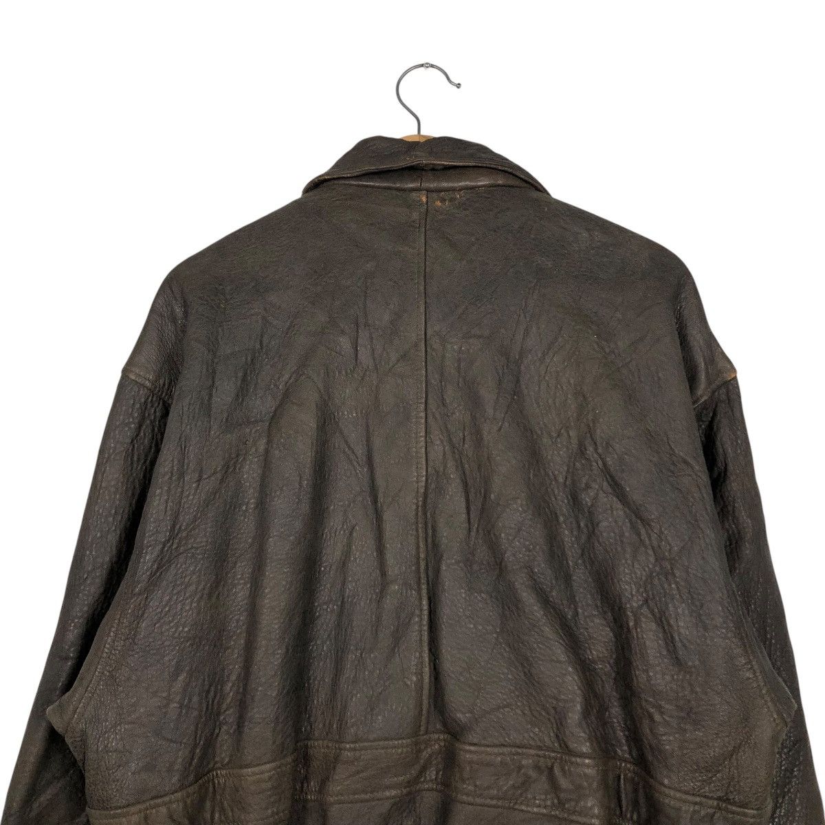 Japanese Brand 🔥VINTAGE LEATHER BIKER JACKET ENZO MOLTENI ISSEY MIYAKE Size US L / EU 52-54 / 3 - 11 Thumbnail