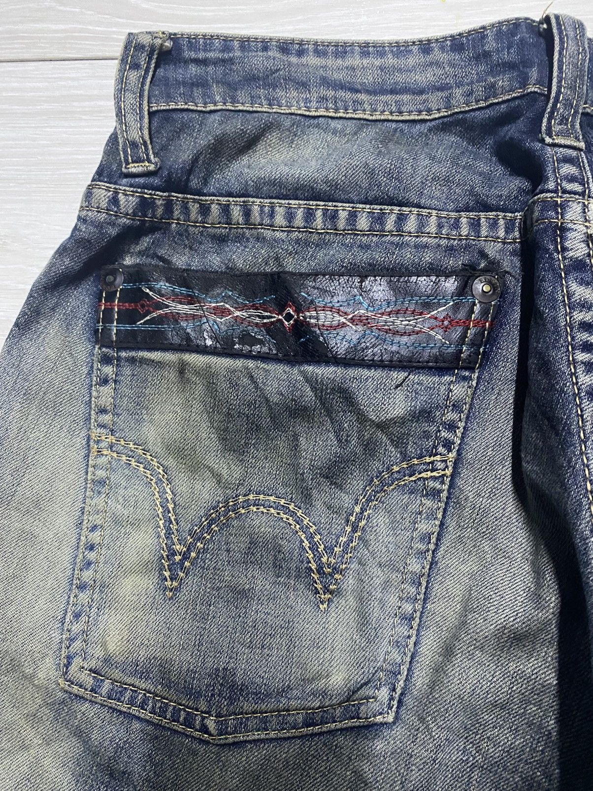 Edwin Vintage Edwin Motorhead Riders Mud Wash Avant Garde Jeans Size US 32 / EU 48 - 9 Thumbnail