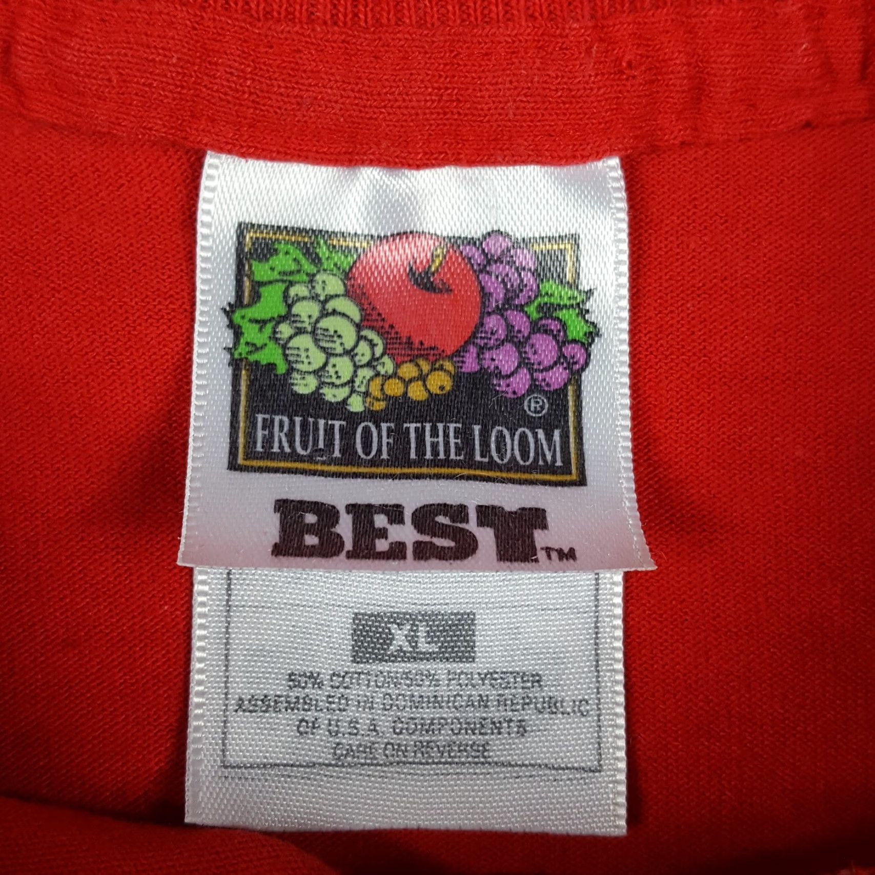 Fruit Of The Loom Vintage Fruit of the Loom Men's XL T-Shirt Red 90s Country Music Sign Vintage Retro Outdoor Y2K Size US XL / EU 56 / 4 - 6 Thumbnail