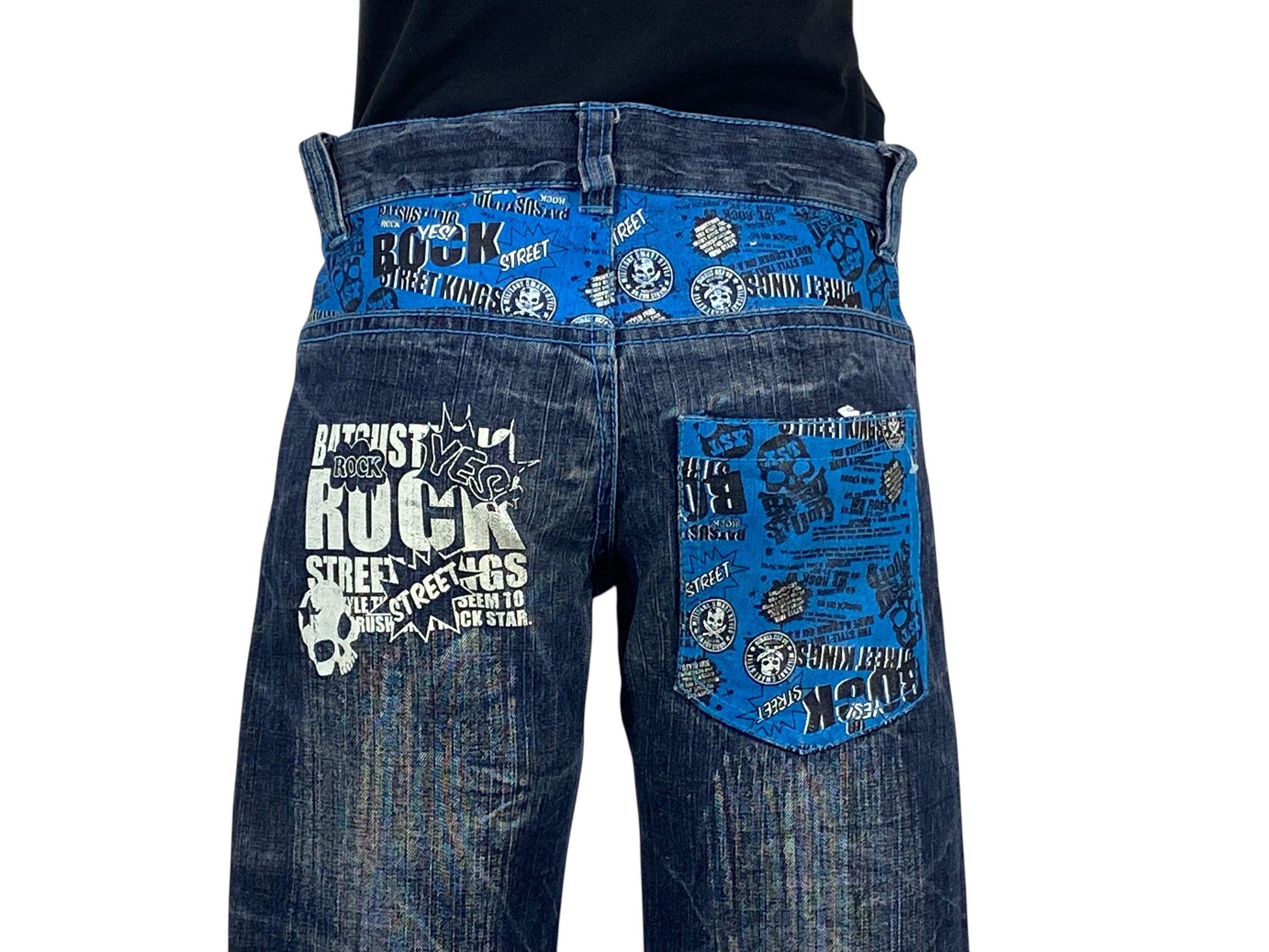 Japanese Brand Batsu Pants Casual Pants Skull Print Pants Size 26" / US 2 / IT 38 - 6 Thumbnail