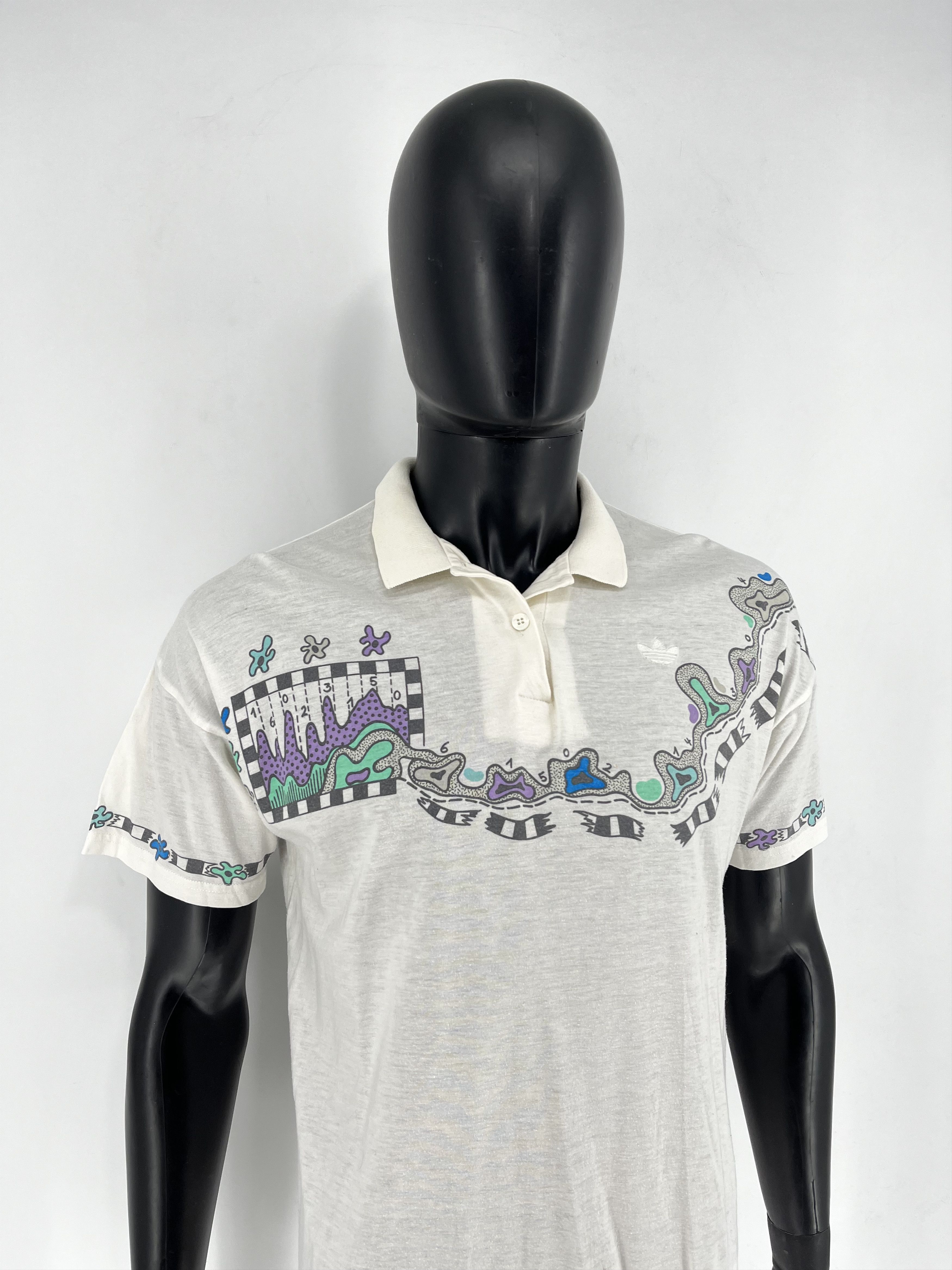 Adidas × Vintage VTG Adidas Steffi Graf floral film logo flower Andre Agassi Size US S / EU 44-46 / 1 - 3 Thumbnail