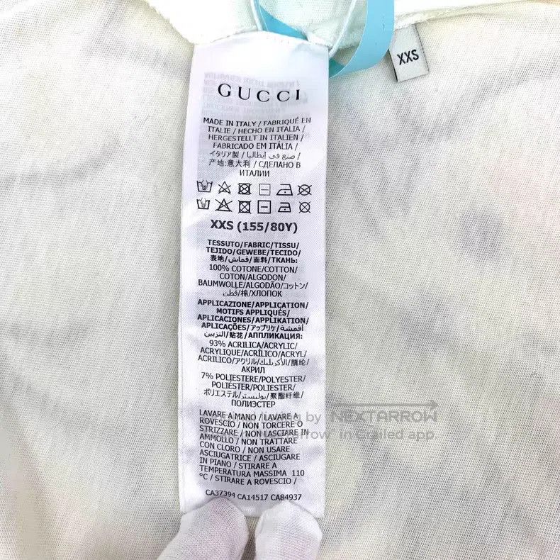 Gucci Gucci Beige cat embroidered cotton short-sleeved T-shirt Size XXS / US 00 / IT 34 - 6 Thumbnail