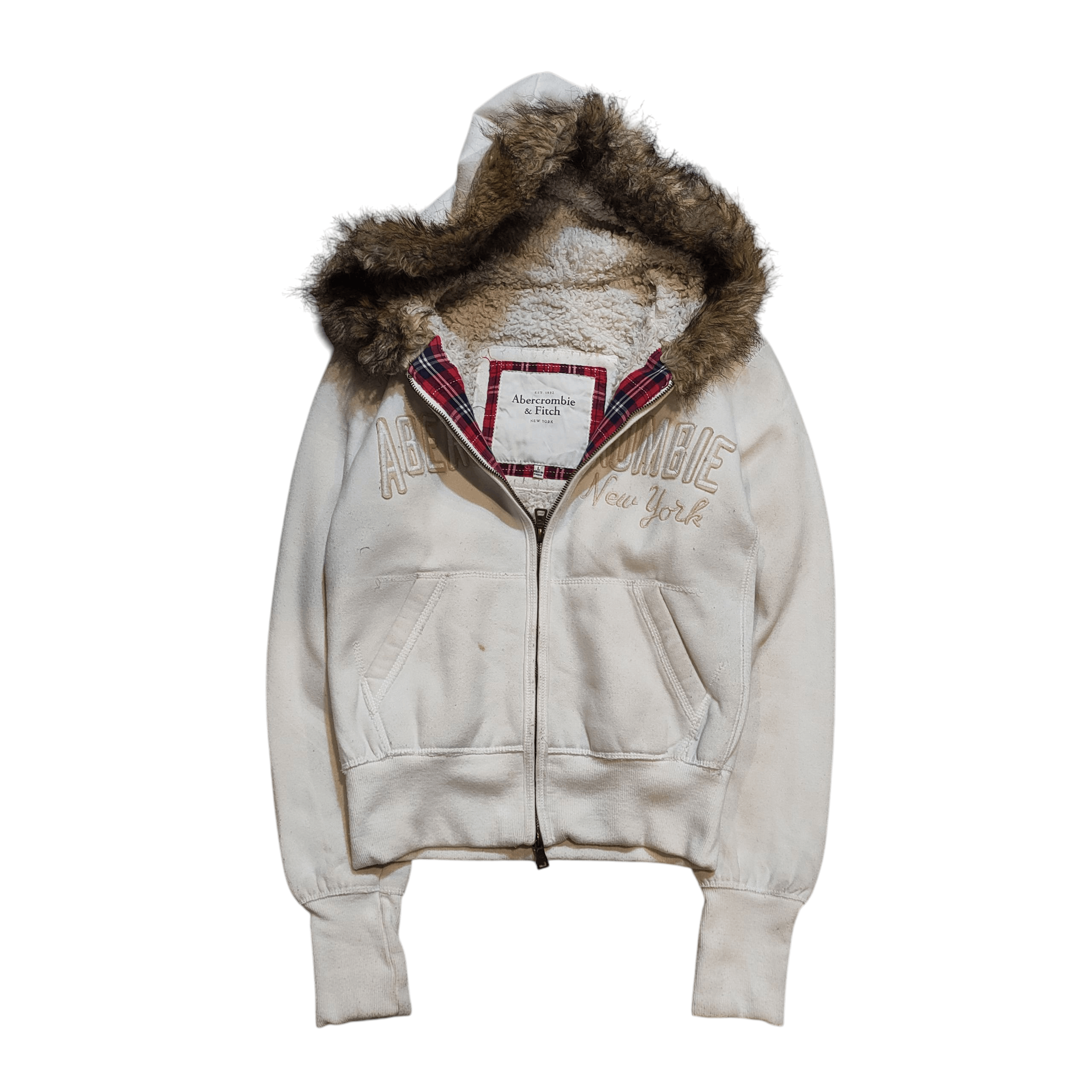 Le Grande Bleu (L.G.B.) Abercrombie Fur Y2K Zipper Hoodie 2000s Size US S / EU 44-46 / 1 - 4 Thumbnail