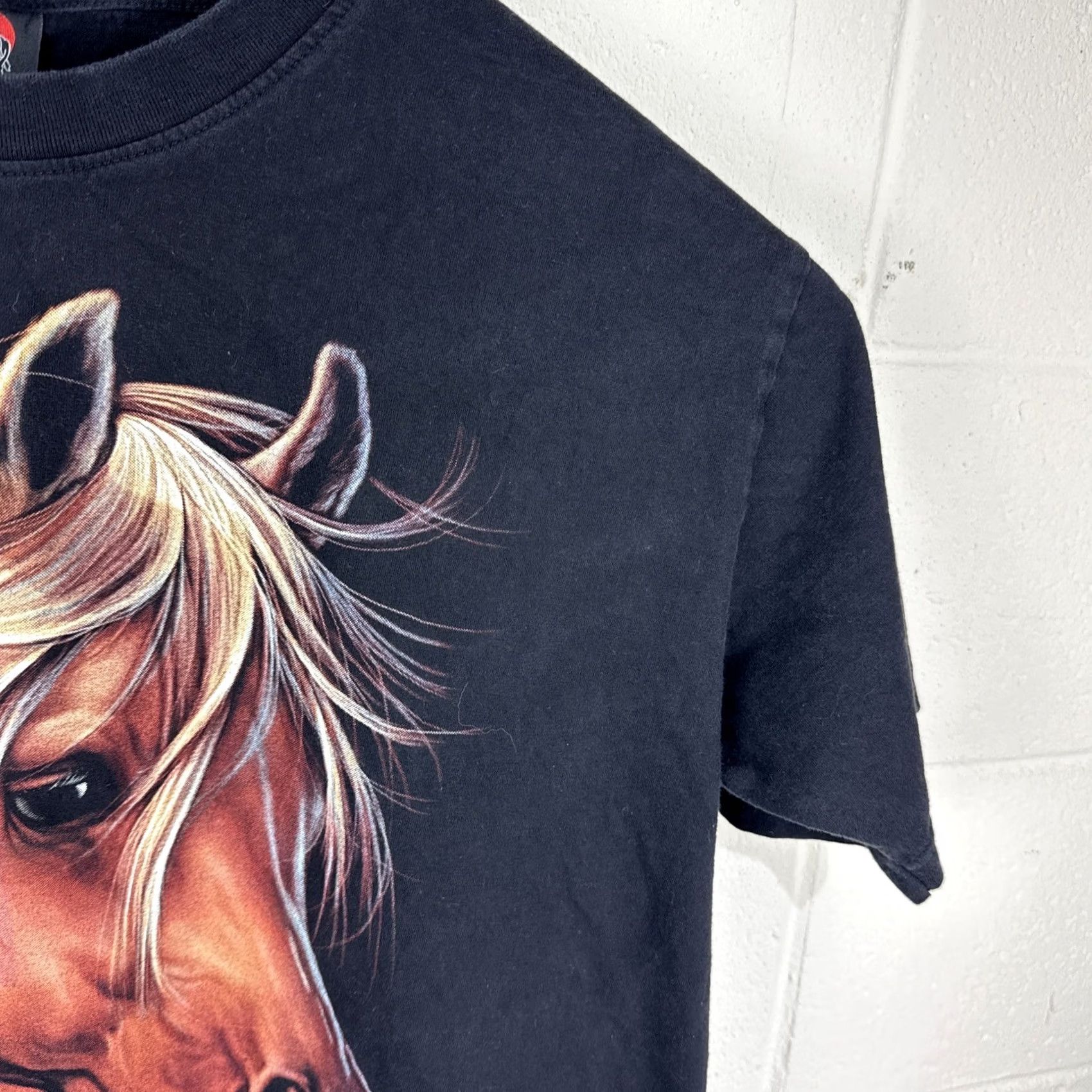 Vintage VINTAGE Hero Buff Horse Animal Nature Wildlife Graphic T Shirt XXL Double Sided Men Size US XXL / EU 58 / 5 - 7 Thumbnail