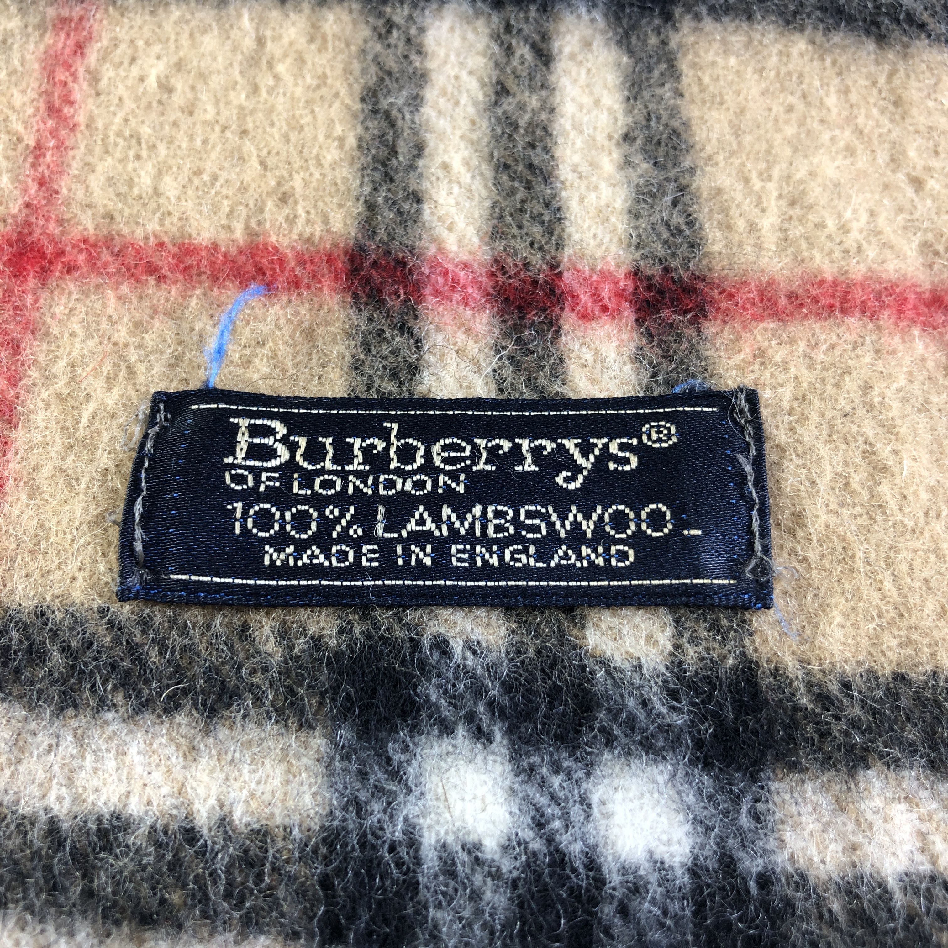 Burberry Burberrys Nova Check Tan Wool Scarf Muffler V2704 Size ONE SIZE - 5 Thumbnail