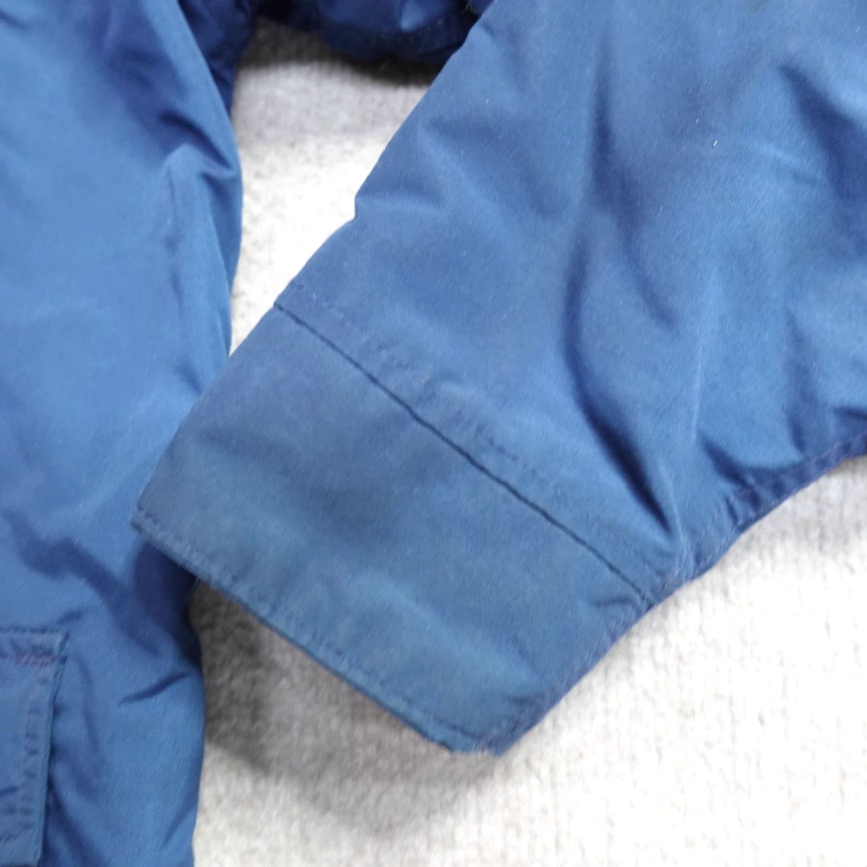 Vintage VINTAGE L.L. Bean Parka Jacket Men's Large Blue Wool Lined Buffalo Plaid Hooded Nylon Shell Short Snap Zip | ? Size US L / EU 52-54 / 3 - 5 Thumbnail