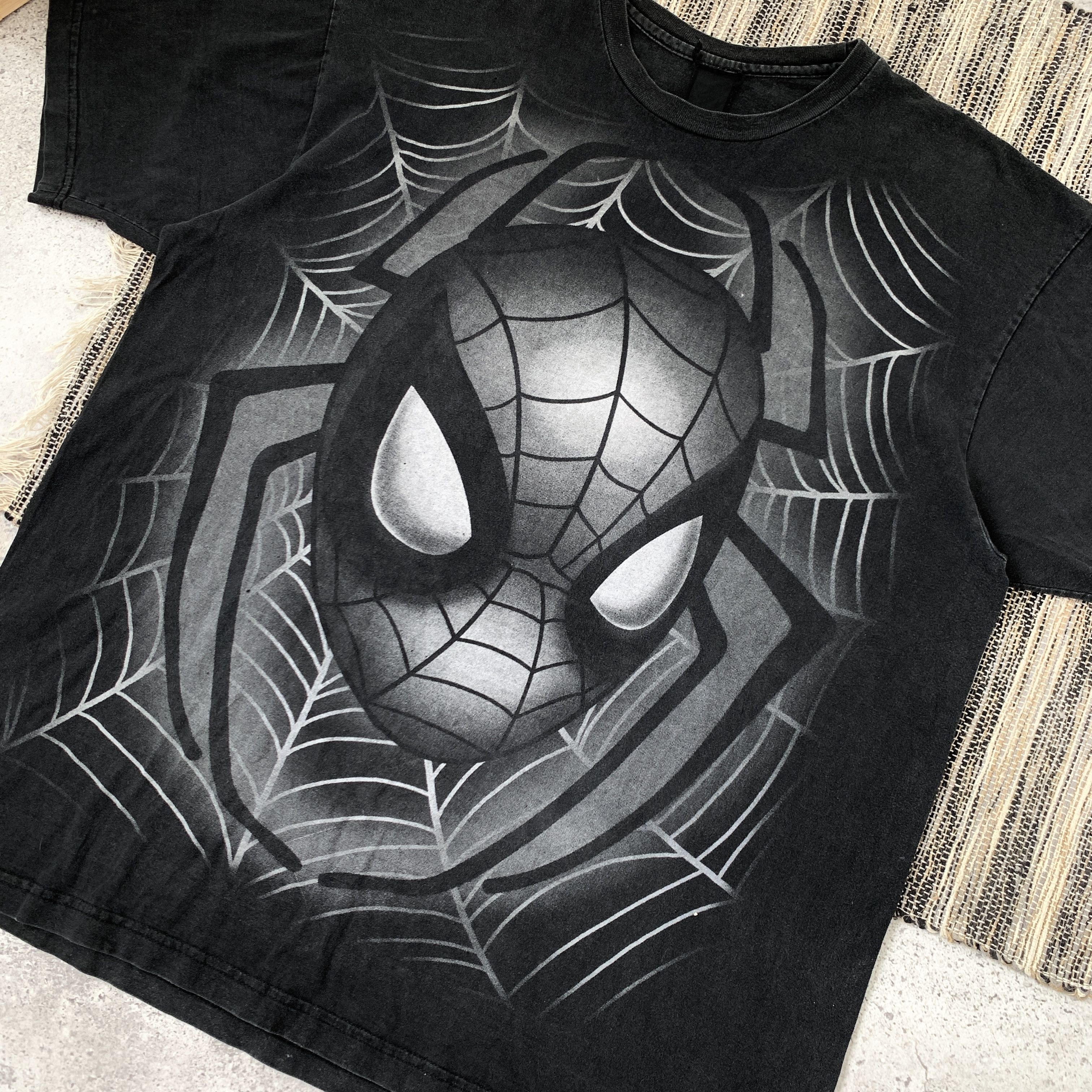 Marvel Comics Vintage Spider Man 90s Graphic Black Rare Marvel Tee Shirt Size US XL / EU 56 / 4 - 4 Thumbnail