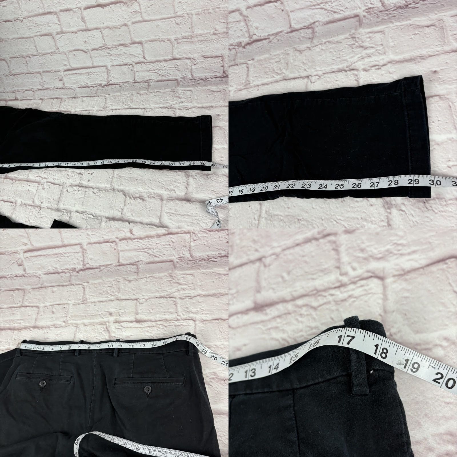 Perry Ellis Perry Ellis Pants Men 36x32 Black Slim Chino Casual Dress Flat Front Zip Fly Pockets Stretch Size US 36 / EU 52 - 8 Thumbnail