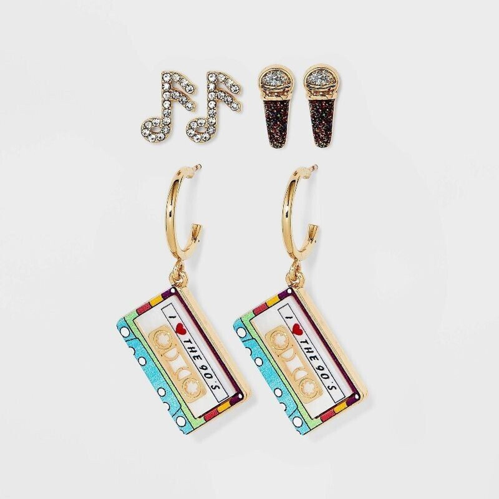 Other SUGARFIX by BaubleBar Straight To Tape Earring Set Gold Size ONE SIZE - 2 Thumbnail