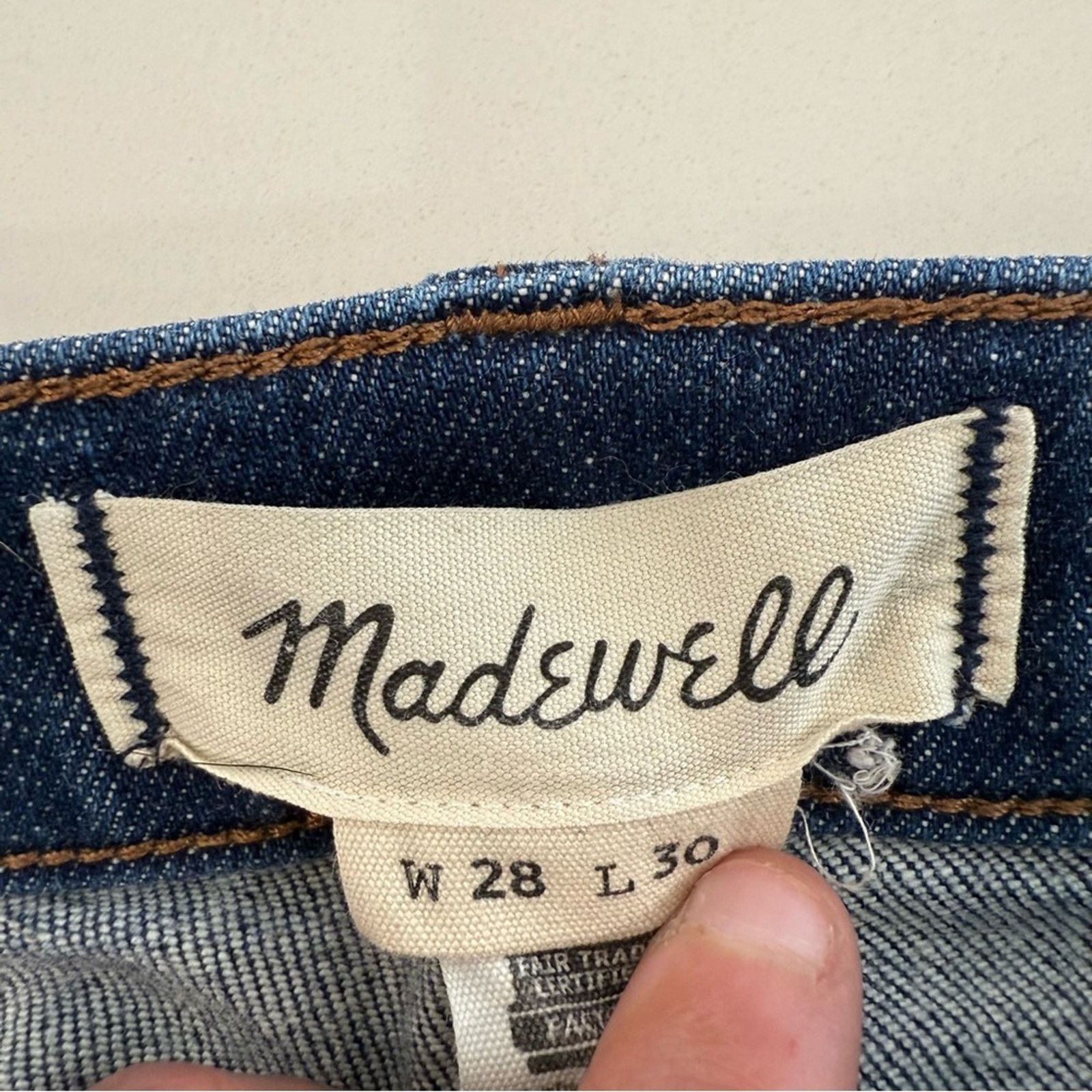 Madewell Madewell Relaxed Fit Tapered Leg Denim Jeans Mens 28x30 Blue Size US 28 / EU 44 - 4 Thumbnail