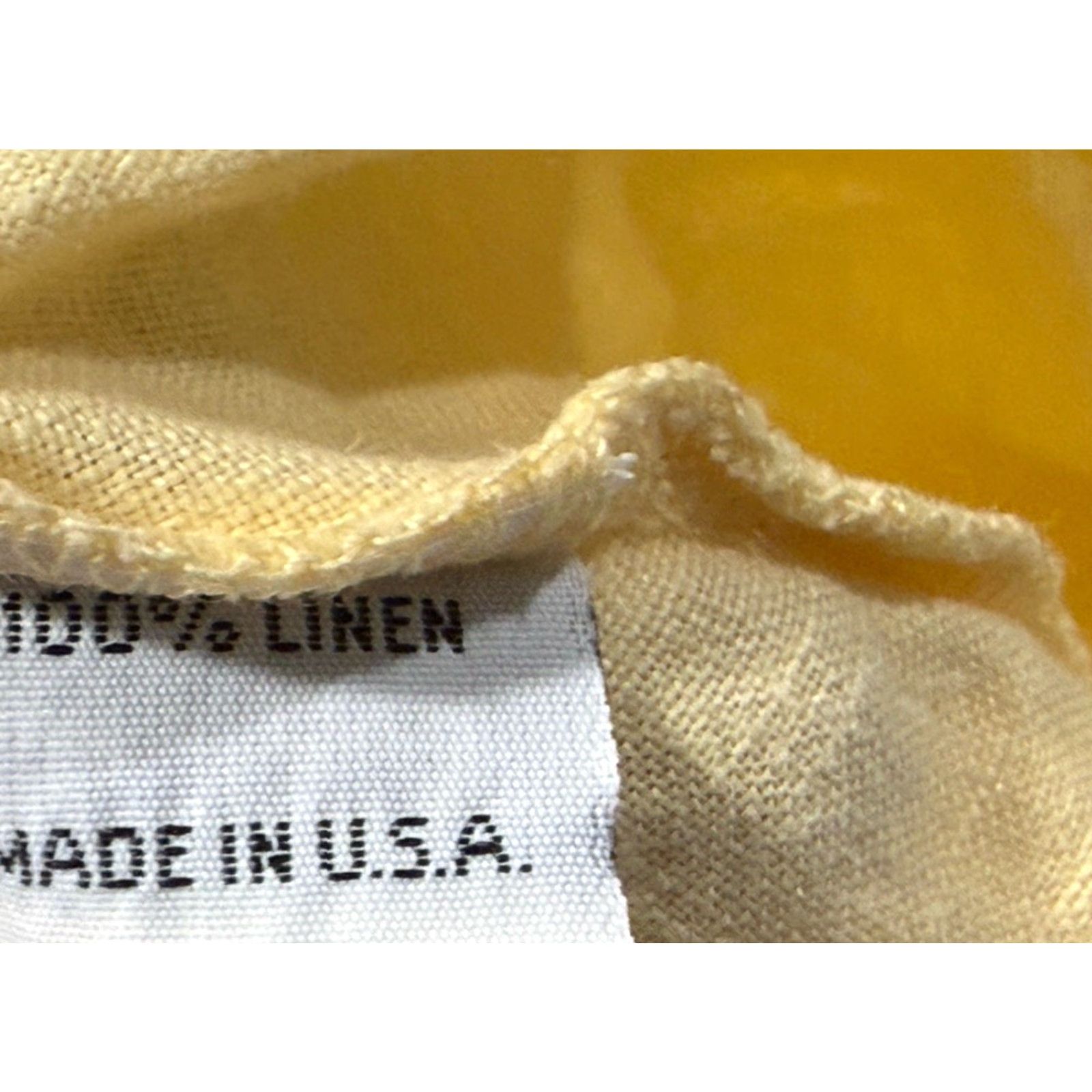Layer 8 Bryn Walker Yellow Linen Oversize Nola Cowl Neck Short Sleeve Tunic Blouse L Women USA Bohemian Shirt Size L / US 10 / IT 46 - 7 Thumbnail