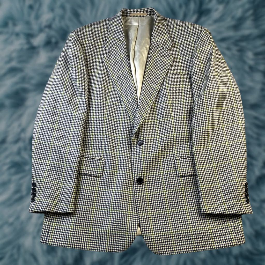 Hugo Boss VINTAGE Hugo Boss Jacket Mens 44 Green Tweed Wool Blazer Sport Coat HUGO BOSS Blazer Green Tweed Wool 44 Mens Vintage Jacket Size 44R - 1 Thumbnail