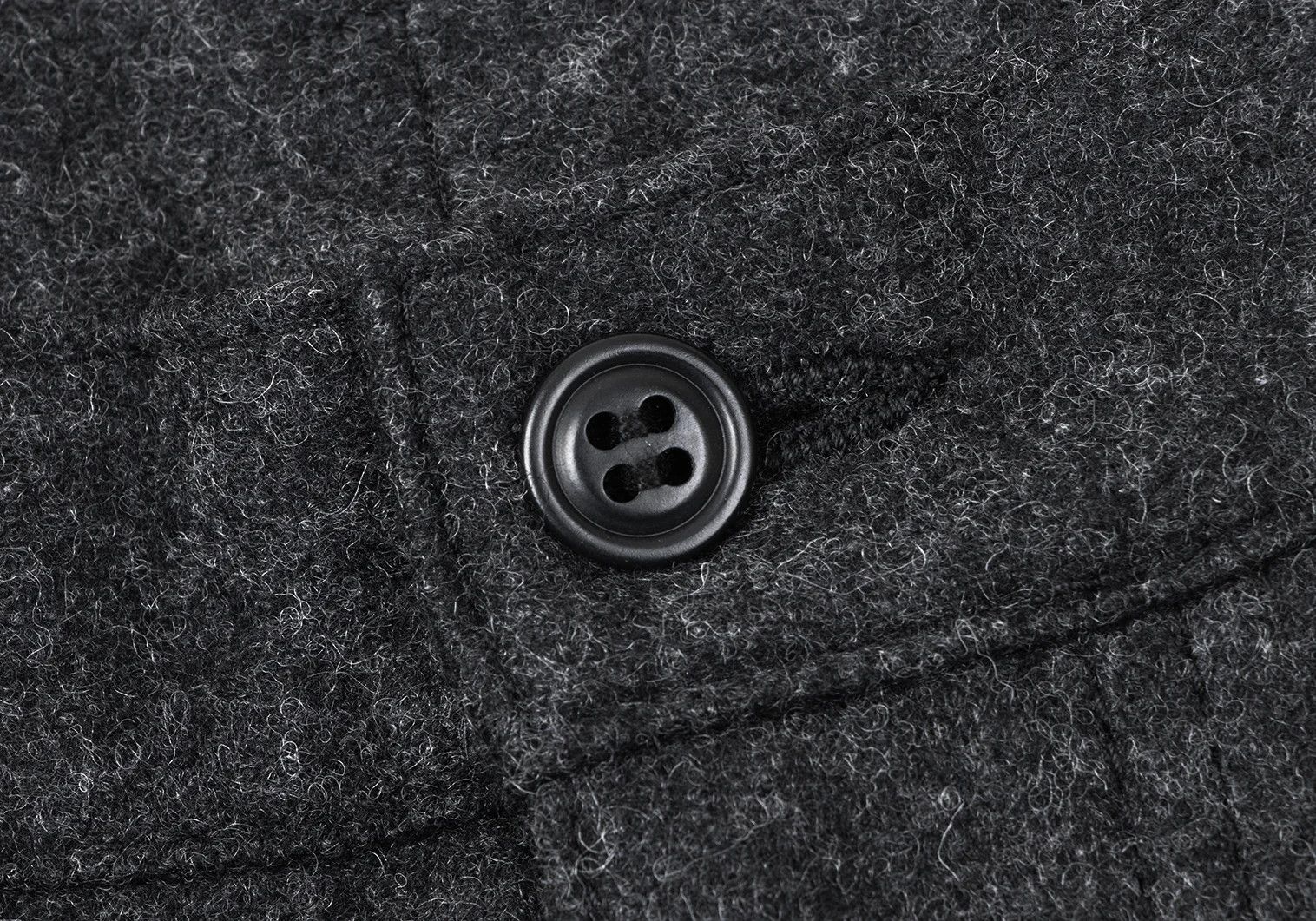 Comme des Garcons Homme Plus Wool-Nylon Light Melton Pants in Dark Gray XS Size US 30 / EU 46 - 3 Thumbnail