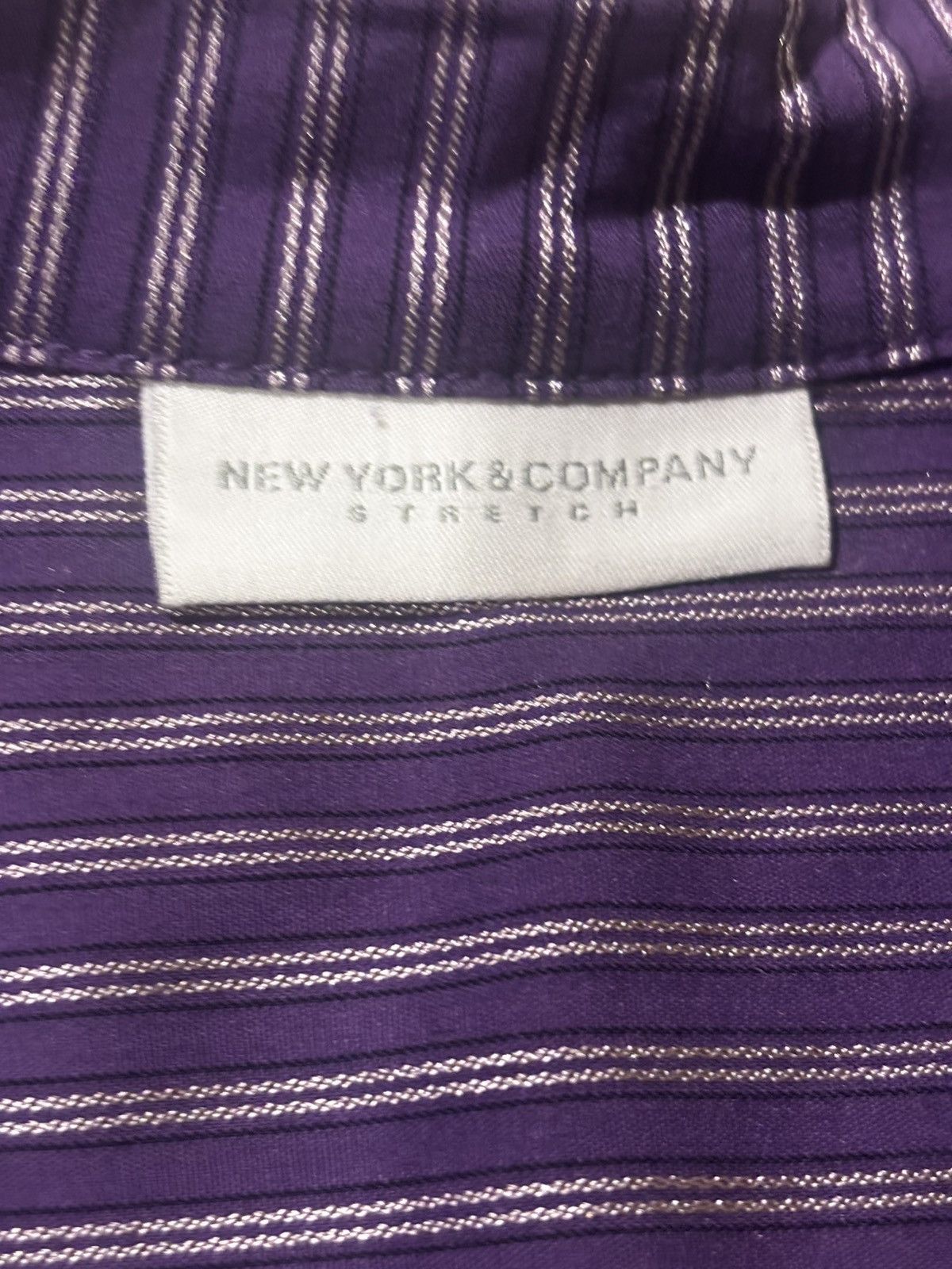 Other Women’s purple striped shirt0413 Size XL / US 12-14 / IT 48-50 - 6 Thumbnail