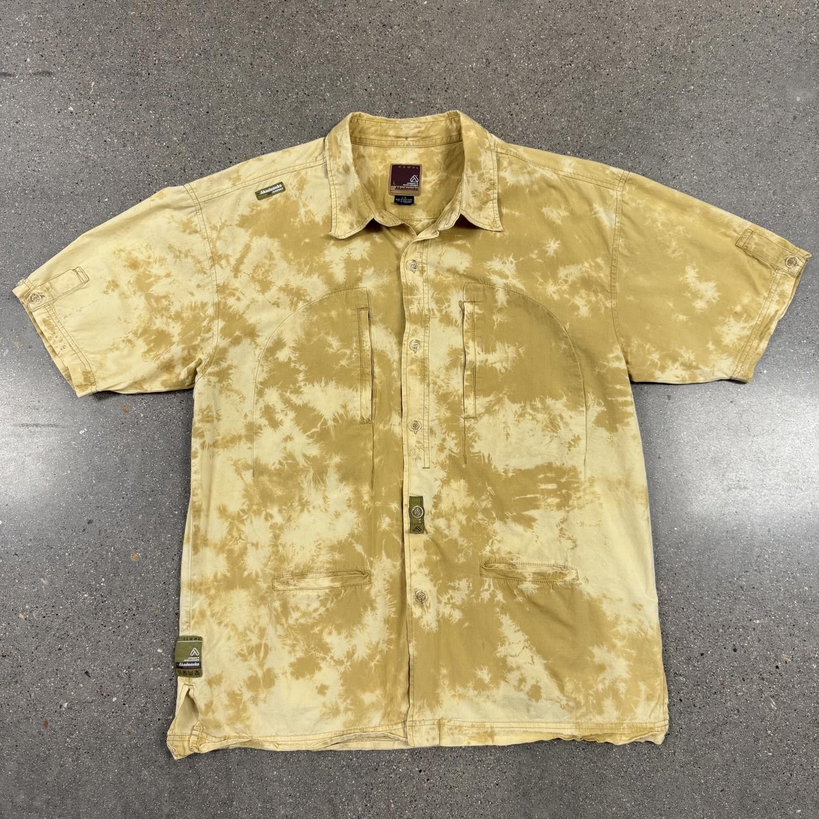 Akademiks Vtg Akademiks Men's Tie-Dye Button-Up Shirt Denim Tags - L Size US L / EU 52-54 / 3 - 1 Thumbnail