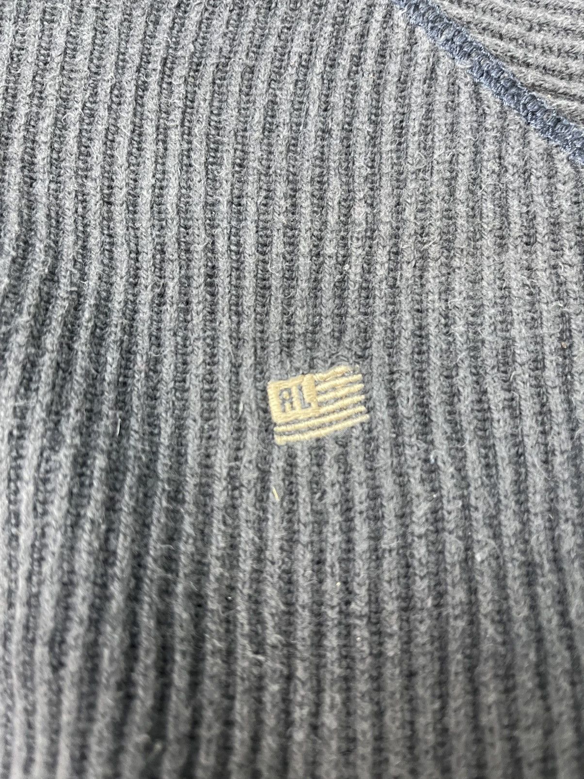 Ralph Lauren Vintage Ralph Lauren Waffle Faded Long Sleeve Zipper Up Size US XL / EU 56 / 4 - 9 Thumbnail