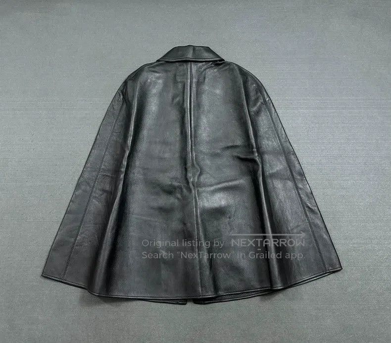 Saint Laurent Paris Saint Laurent Paris Leather Cloak Shawl i Size XXS / US 00 / IT 34 - 3 Thumbnail