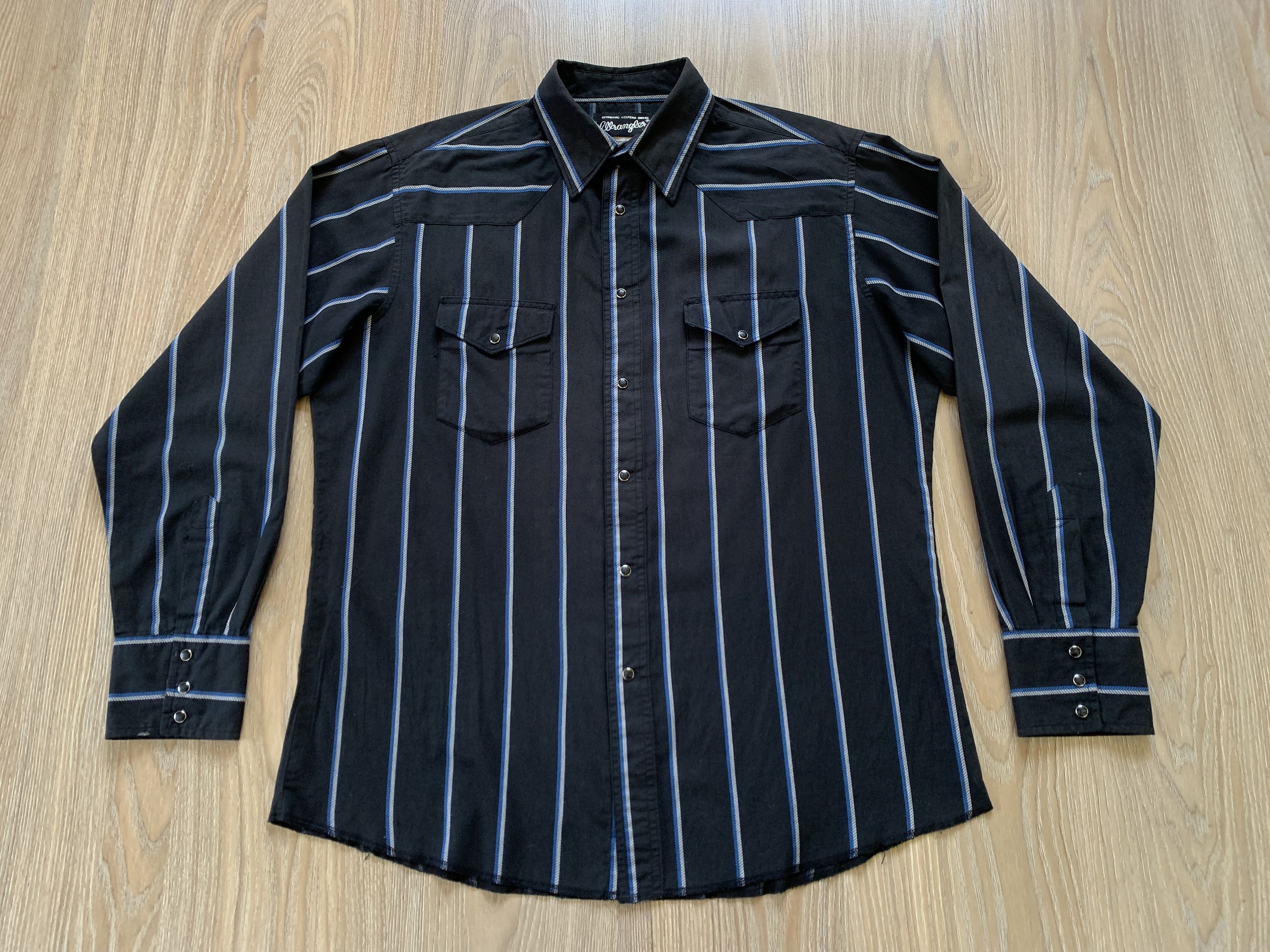 Wrangler Wrangler Black Plaid Long Sleeve Shirt Size US L / EU 52-54 / 3 - 2 Thumbnail