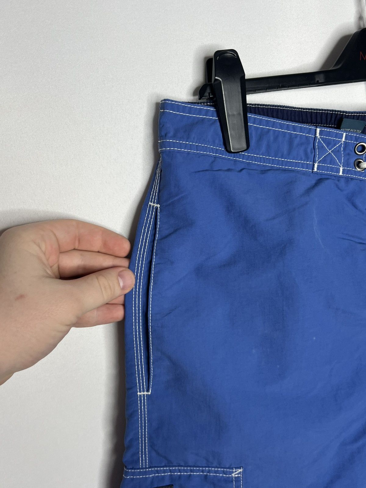Polo Ralph Lauren Vintage Polo Ralph Lauren Swimwear Nylon Shorts Blue Size US 34 / EU 50 - 7 Thumbnail