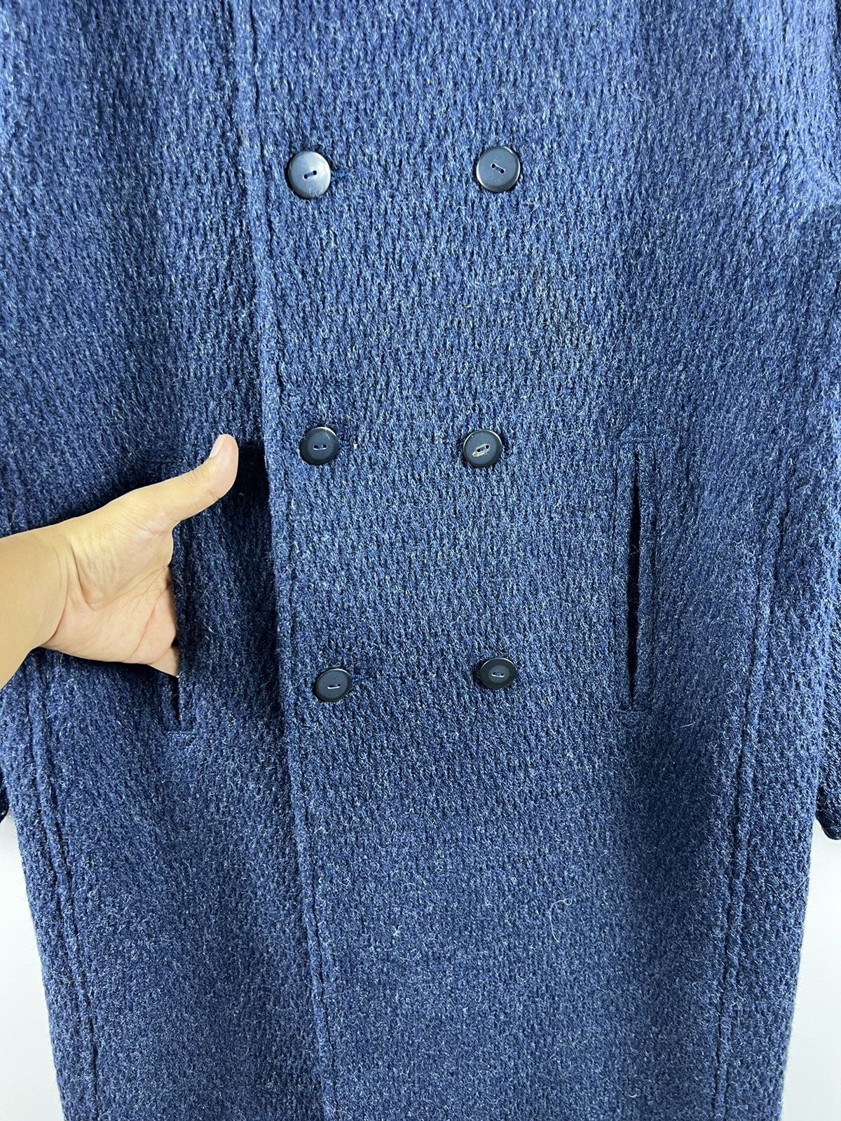 Fiorucci 🔥 FIORUCCI UOMO ITALIAN WOOL DOUBLE BREAST LONGCOAT Size US M / EU 48-50 / 2 - 4 Thumbnail