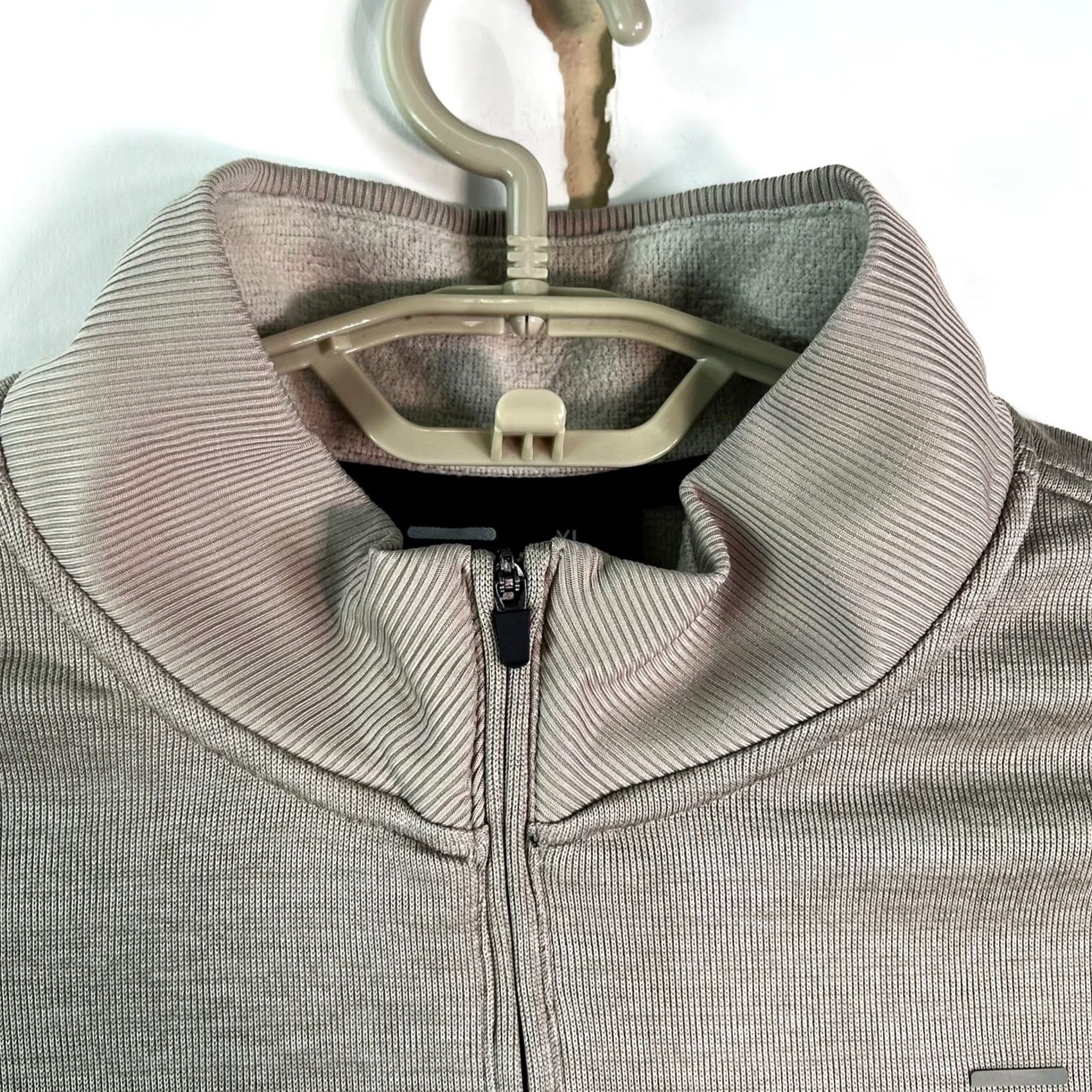 Vintage 366 Mens Pullover Sweater Beige XL Long Sleeves Knitted 1/4 Zip Size US XL / EU 56 / 4 - 3 Thumbnail