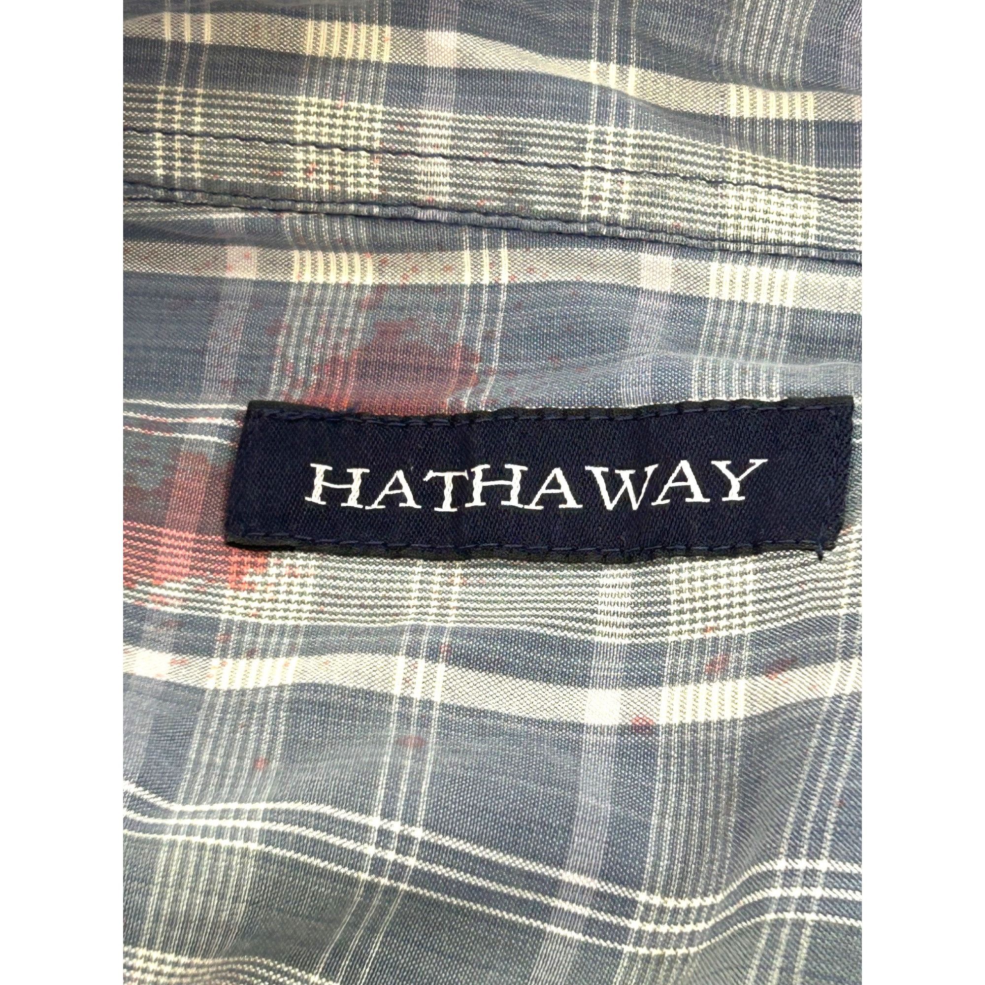 Other Halloween Costume Men’s Zombie Shirt Blue White Plaid L Vtg Size US L / EU 52-54 / 3 - 6 Thumbnail