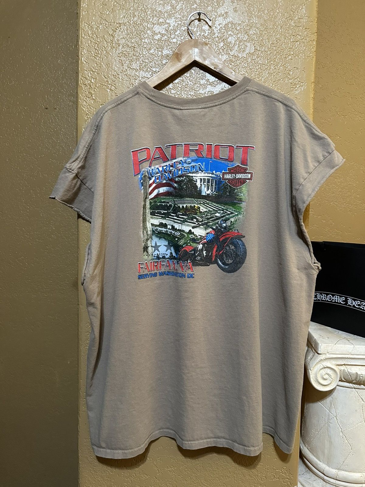 4GSELLER 🪖 Harley Davidson Skull cut off tee Size US XXL / EU 58 / 5 - 3 Thumbnail