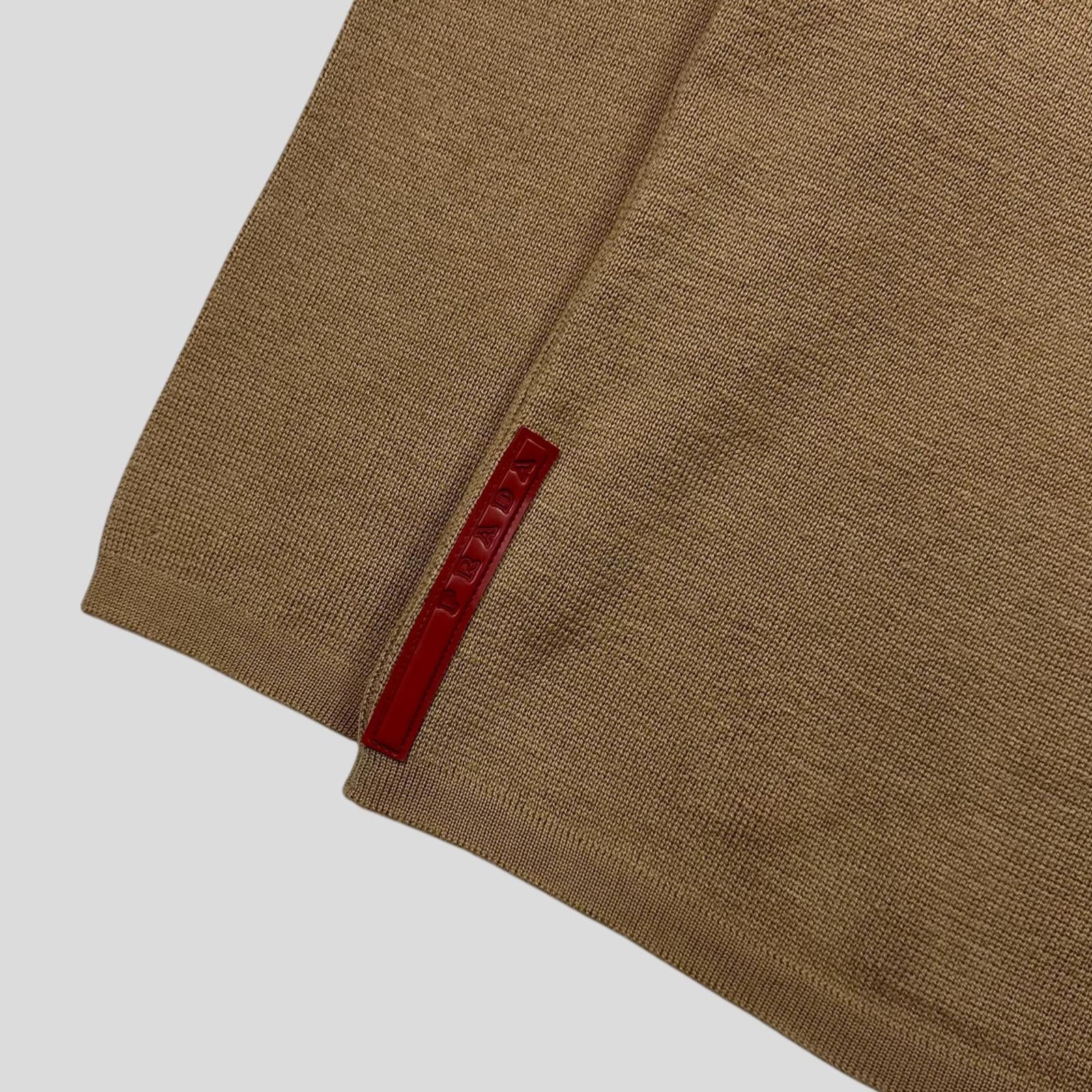 Prada Prada Sport 00’s Ventilated Roll-neck Camel Knit Jumper IT48 Size US M / EU 48-50 / 2 - 2 Thumbnail