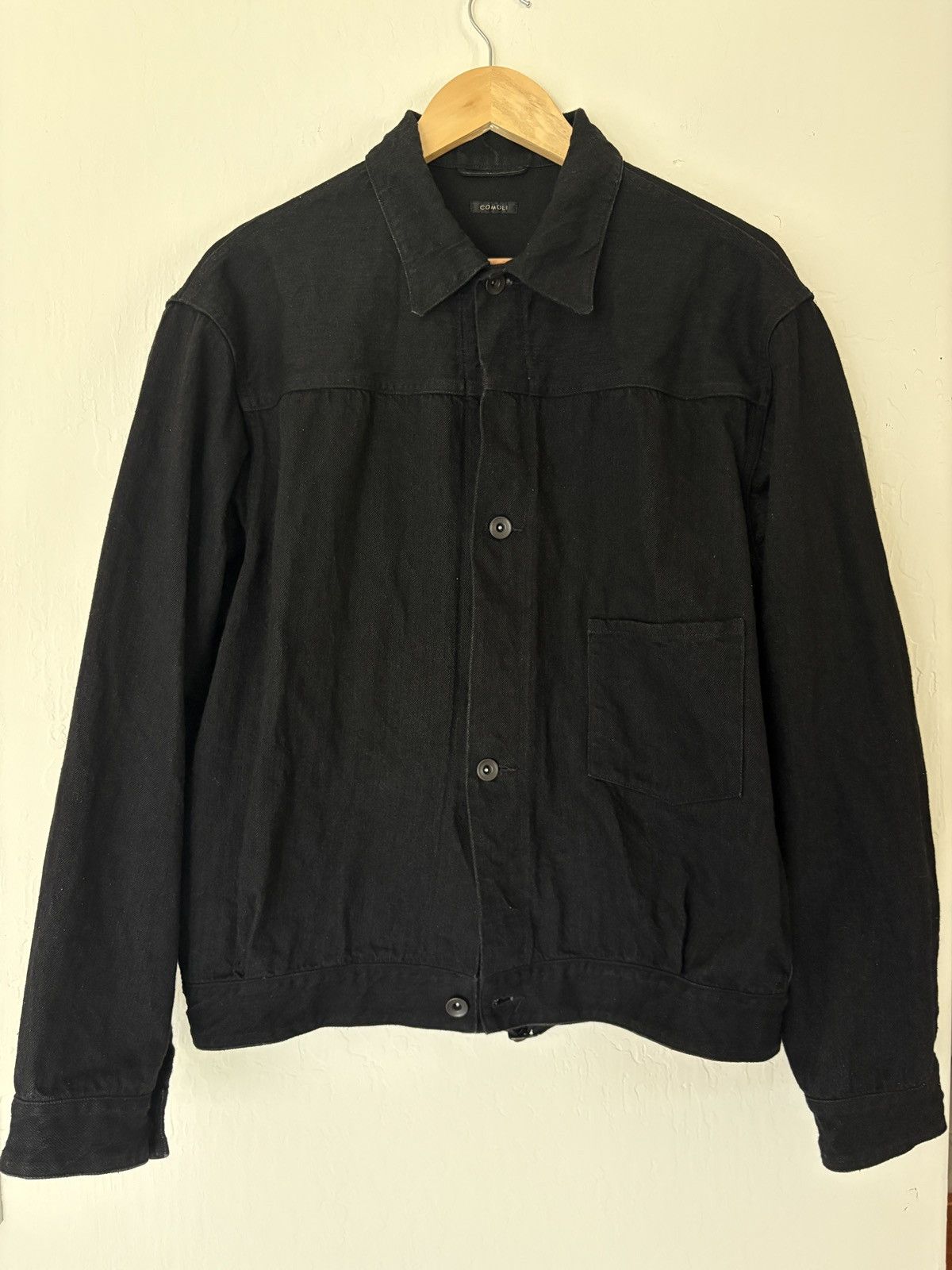 comoli 19AW denim jacket 1 デニム ジャケット Comoli Comoli 19AW Black Type 1 Long Sleeve Work Denim Jacket