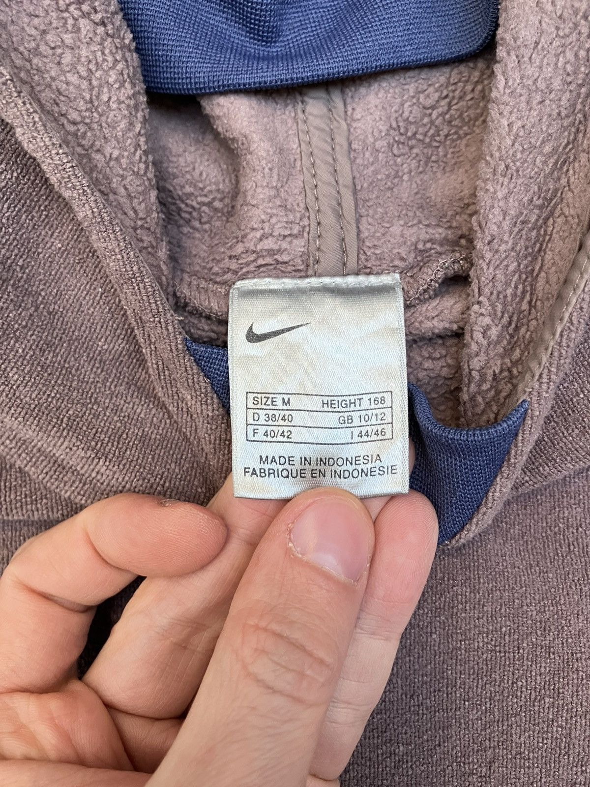 Nike Vintage 00s Euro Nike Fleece Hoodie ACG Morse Code Spackman Size US S / EU 44-46 / 1 - 9 Thumbnail