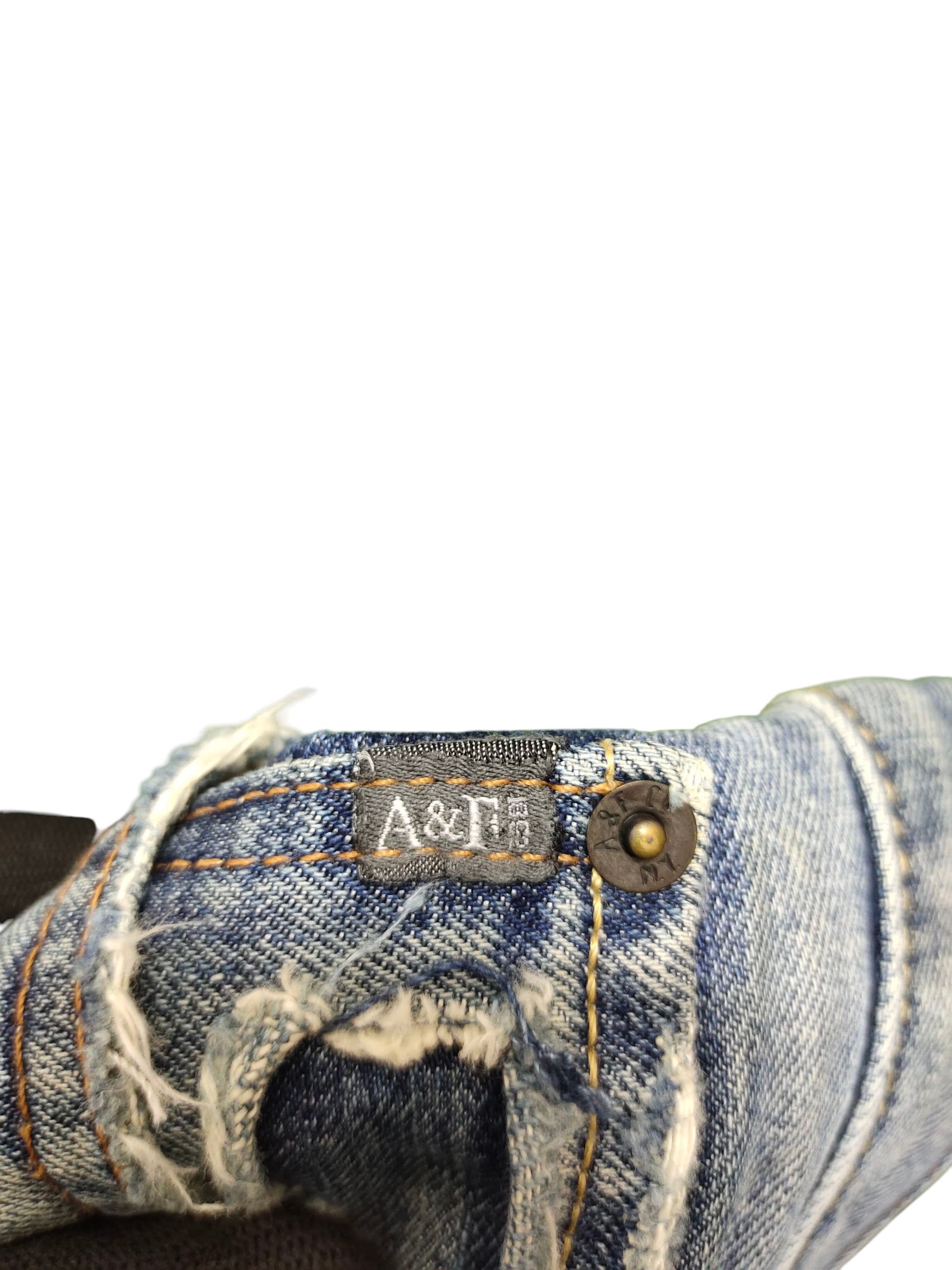 Abercrombie & Fitch Vintage Y2k Abercrombie & Fitch Clawmark Distress Jeans Size US 31 - 11 Thumbnail