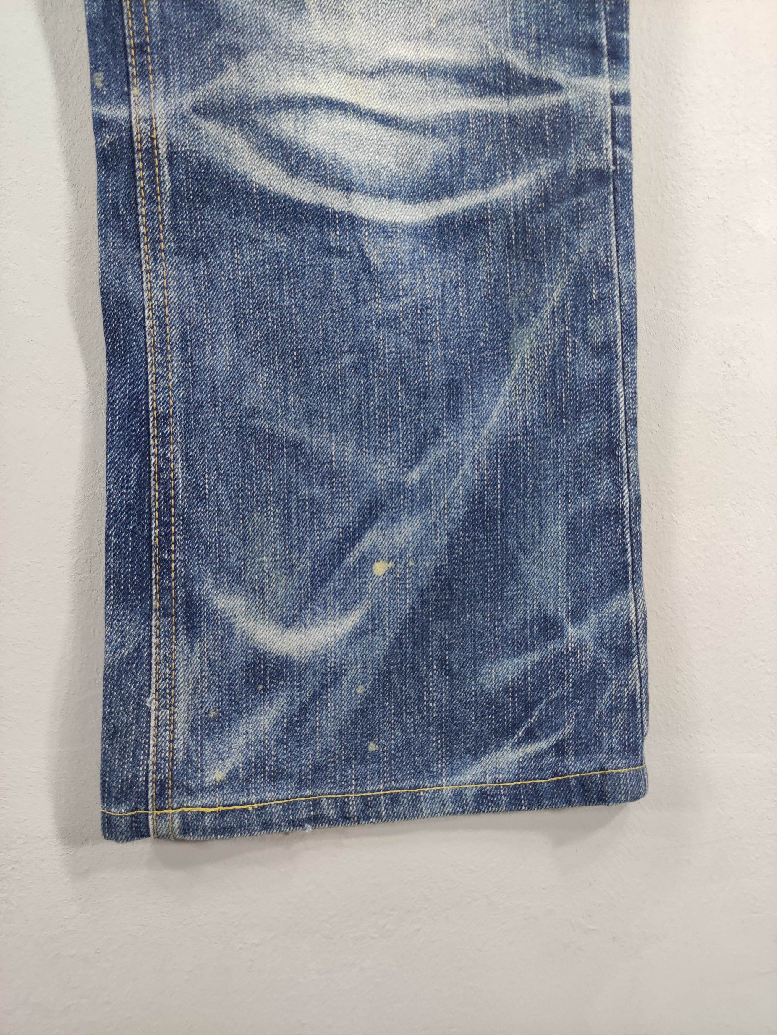Japanese Brand Vintage Rubber Soul Distressed Denim Jeans Size US 35 - 4 Thumbnail