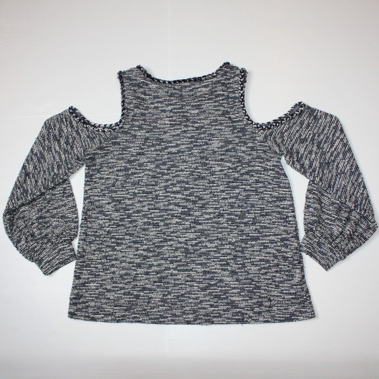 Loft Textured Spacedye Cold Shoulder Sweater Top in size Medium Size M / US 6-8 / IT 42-44 - 5 Thumbnail