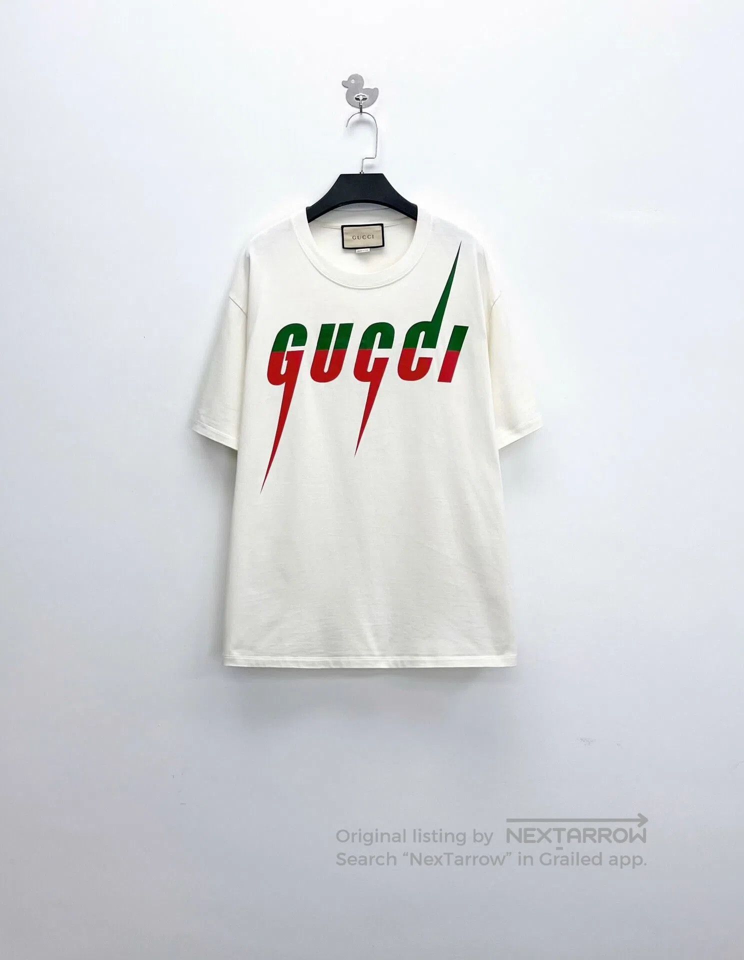 GUCCI ライトニングTシャツ ホワイト gucci white lightning logo short sleeve t.