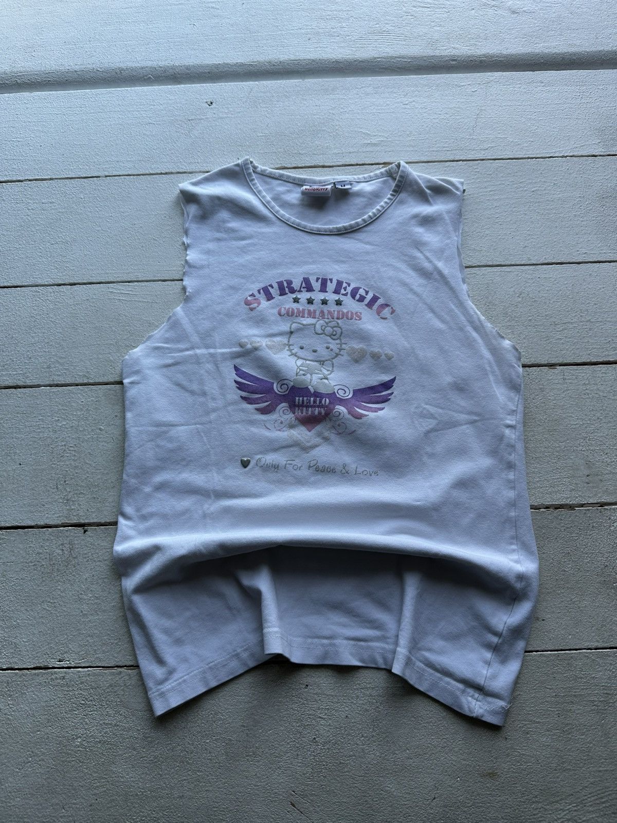 Other 🚨VNTG HELLO KITTY AVANT-GARDE TEE LOGO Y2k OPIUM TANK Size M / US 6-8 / IT 42-44 - 1 Thumbnail