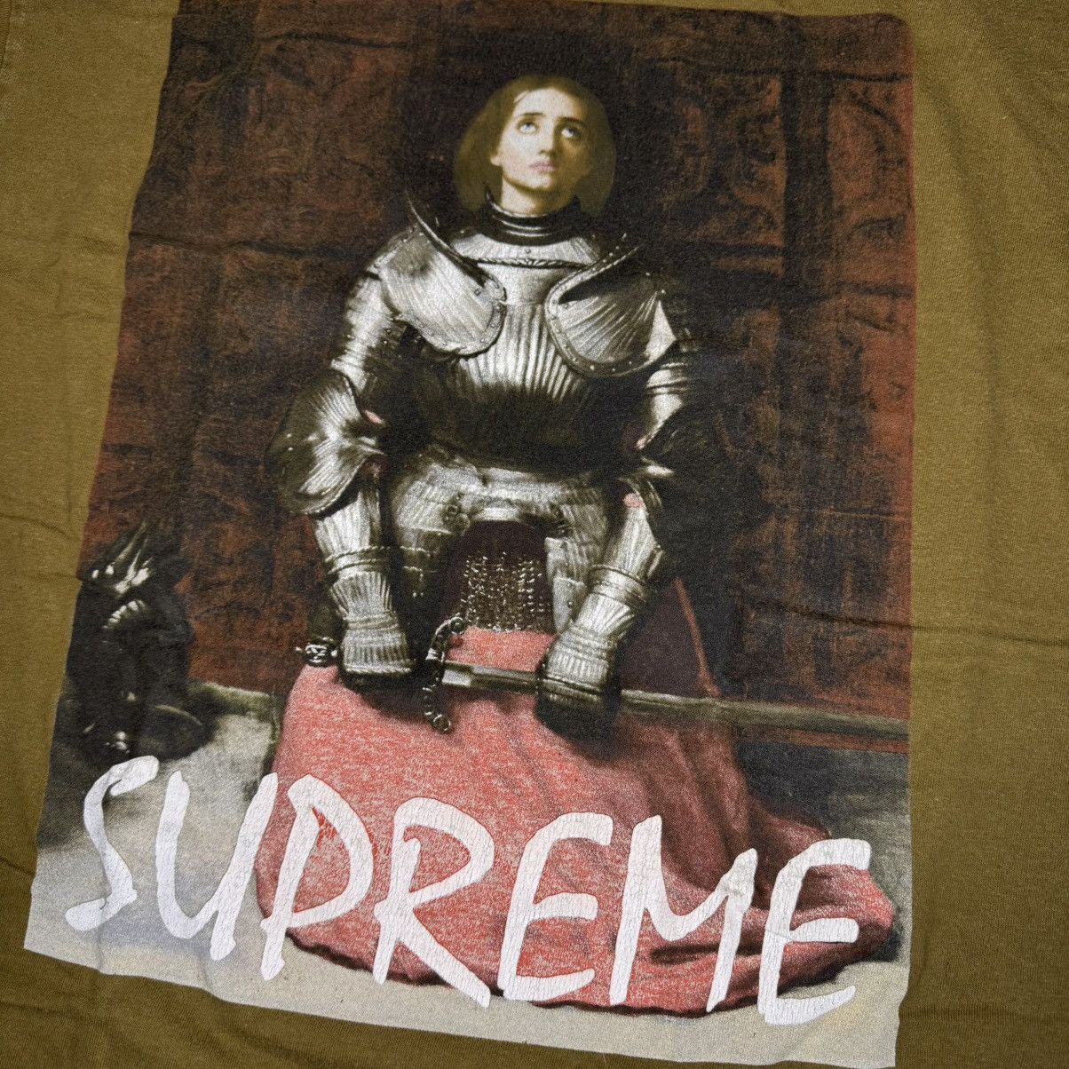 Supreme Supreme Joan Of Arc Tee Olive Extra Large FW13 Used Size US XL / EU 56 / 4 - 2 Thumbnail